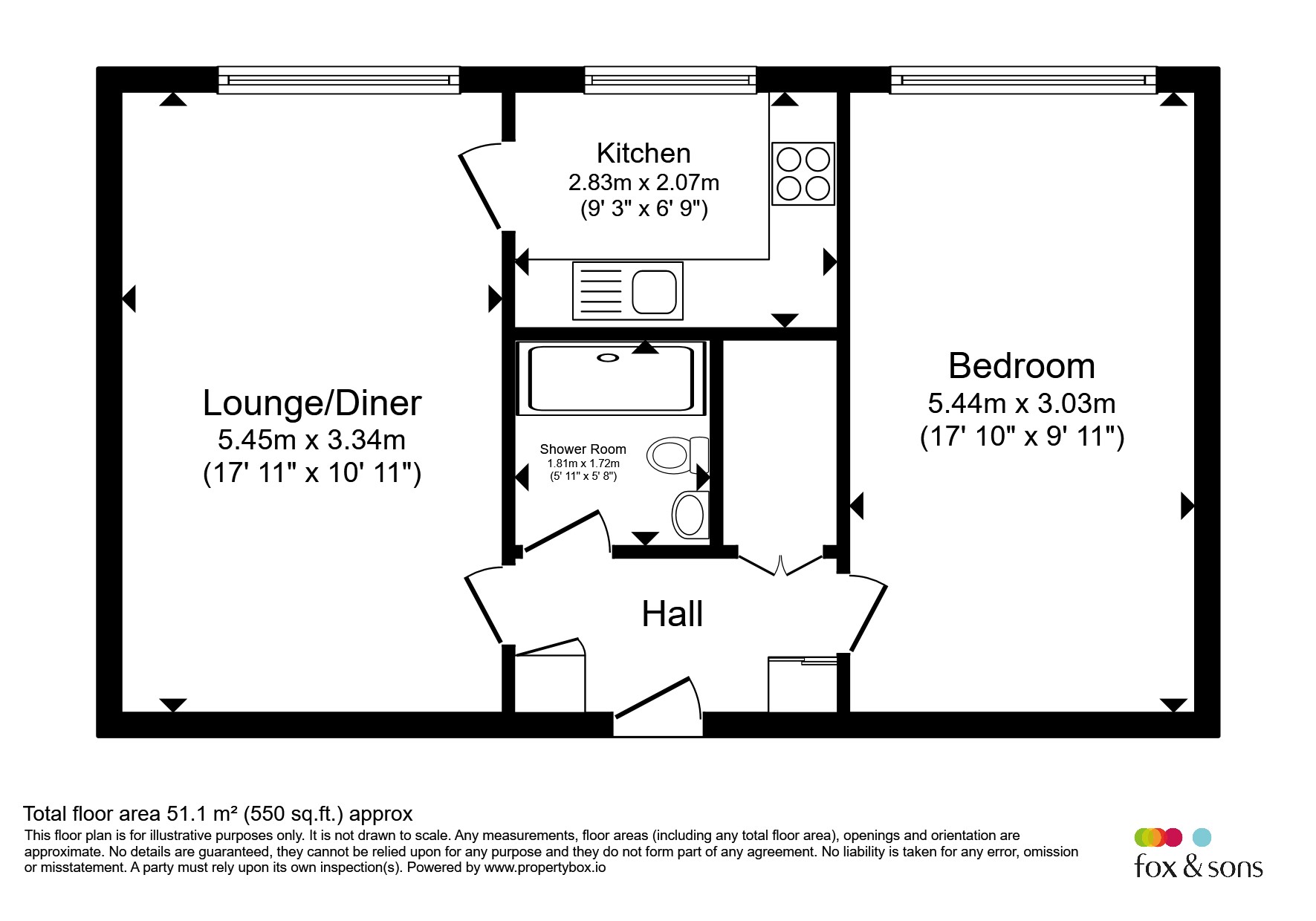 Cumberland Road, Brighton floorplan