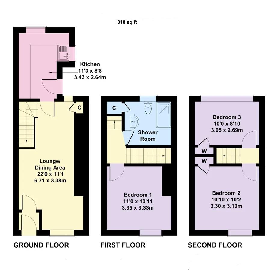 34, Brickfield Street, Machynlleth floorplan