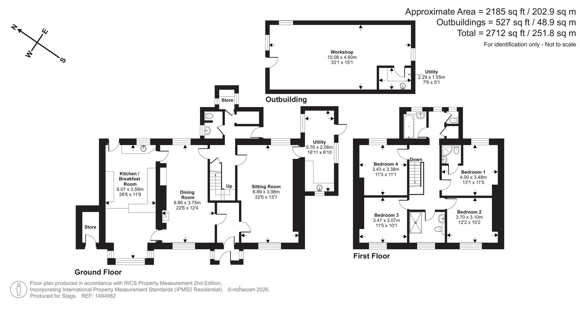 Acorn Cottage, Tavistock floorplan