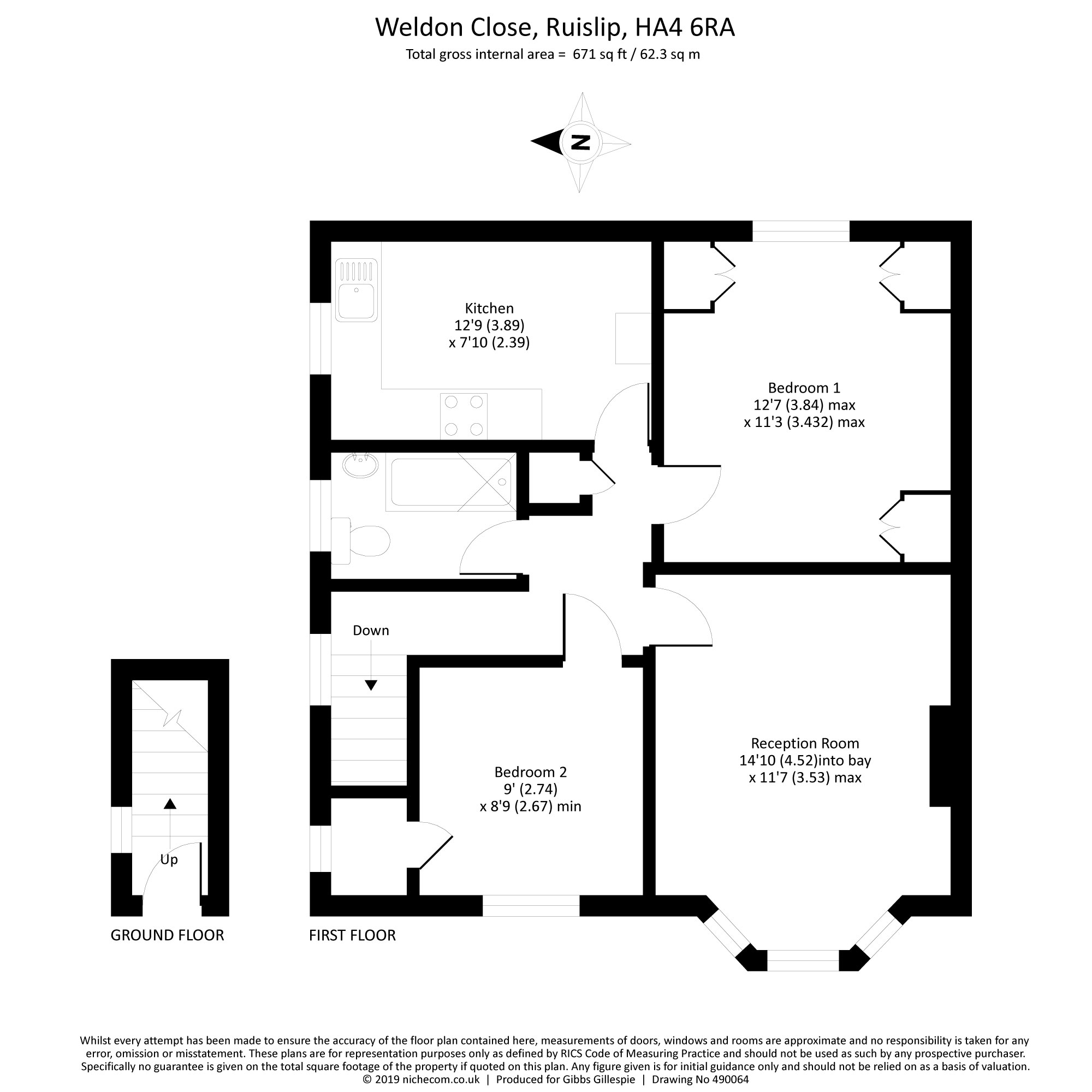 2 Bedrooms Maisonette for sale in Weldon Close, South Ruislip, Middlesex HA4