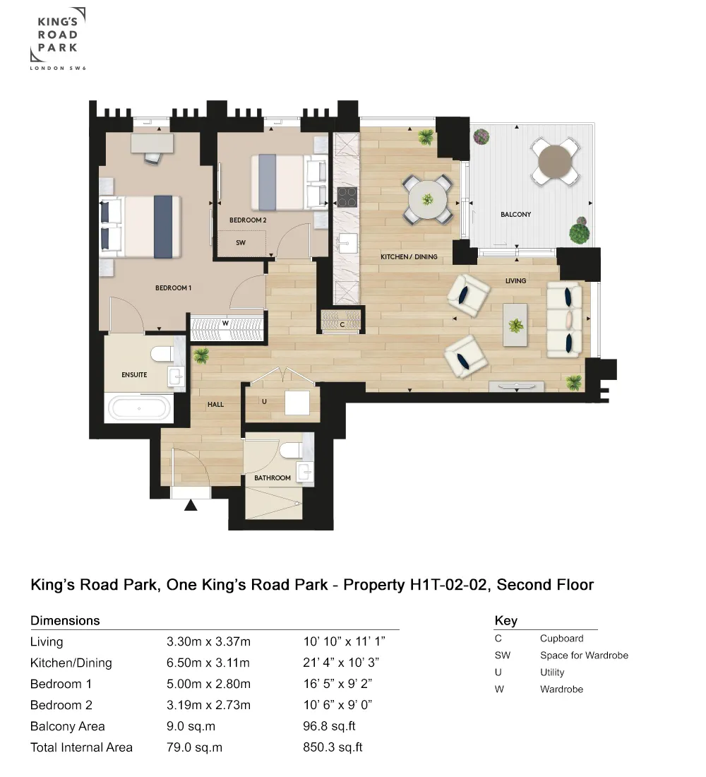 Kings Road Park - Berkeley, Sands End Lane, London floorplan