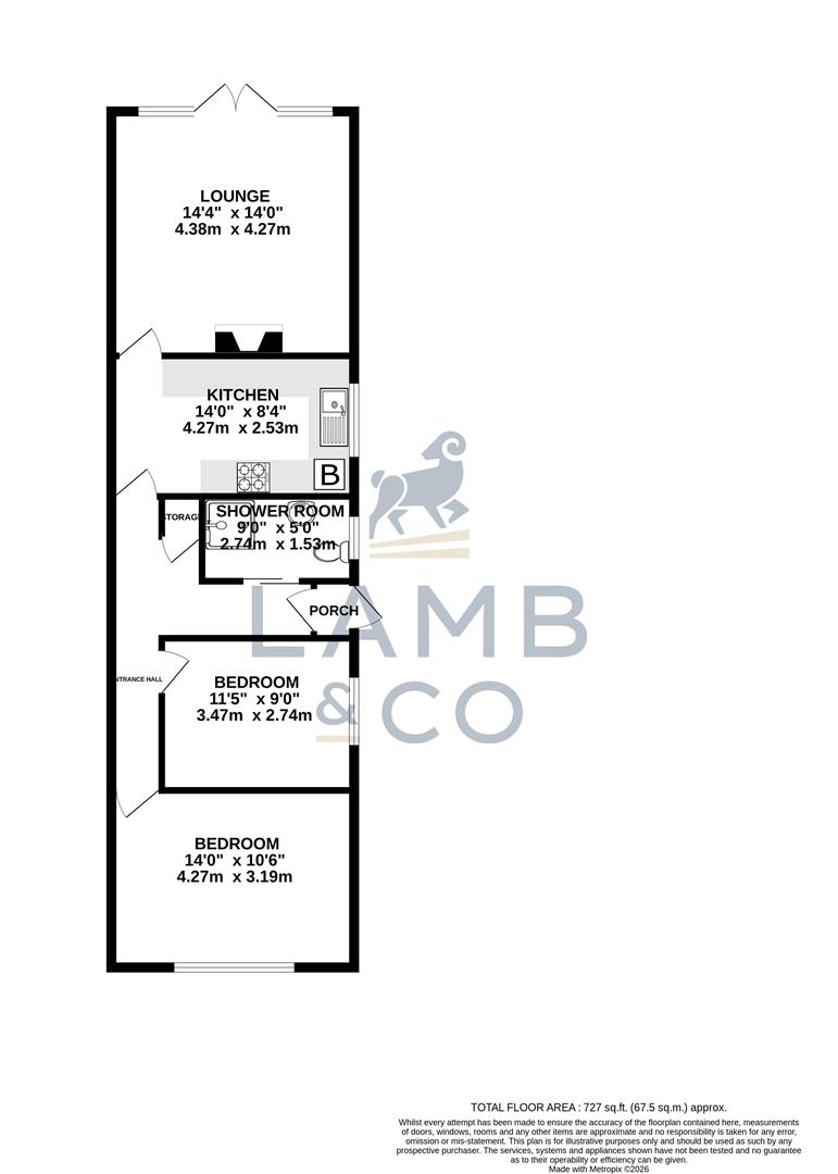23, Newton Way, Clacton-On-Sea floorplan