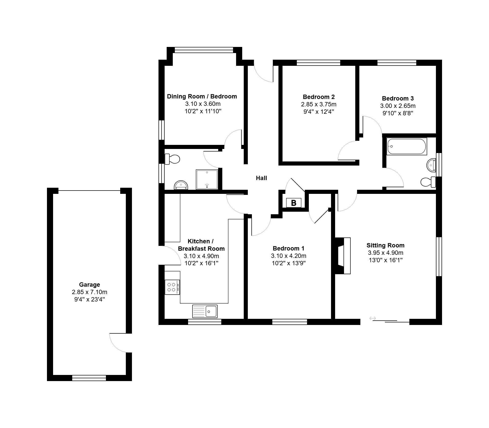 2 Marram Way, Heacham, Norfolk floorplan