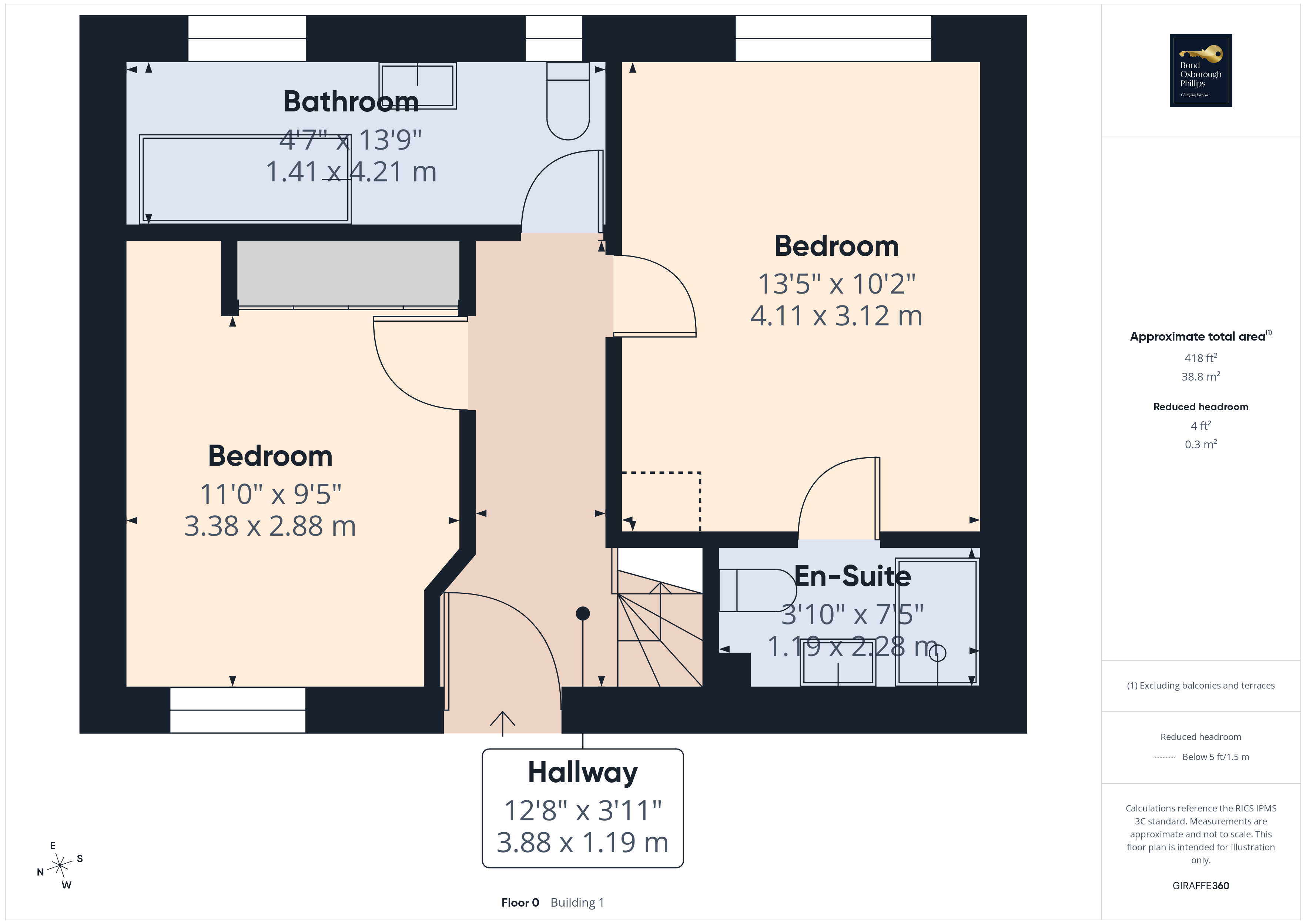 Higher Trenault,, Trewen, Cornwall floorplan