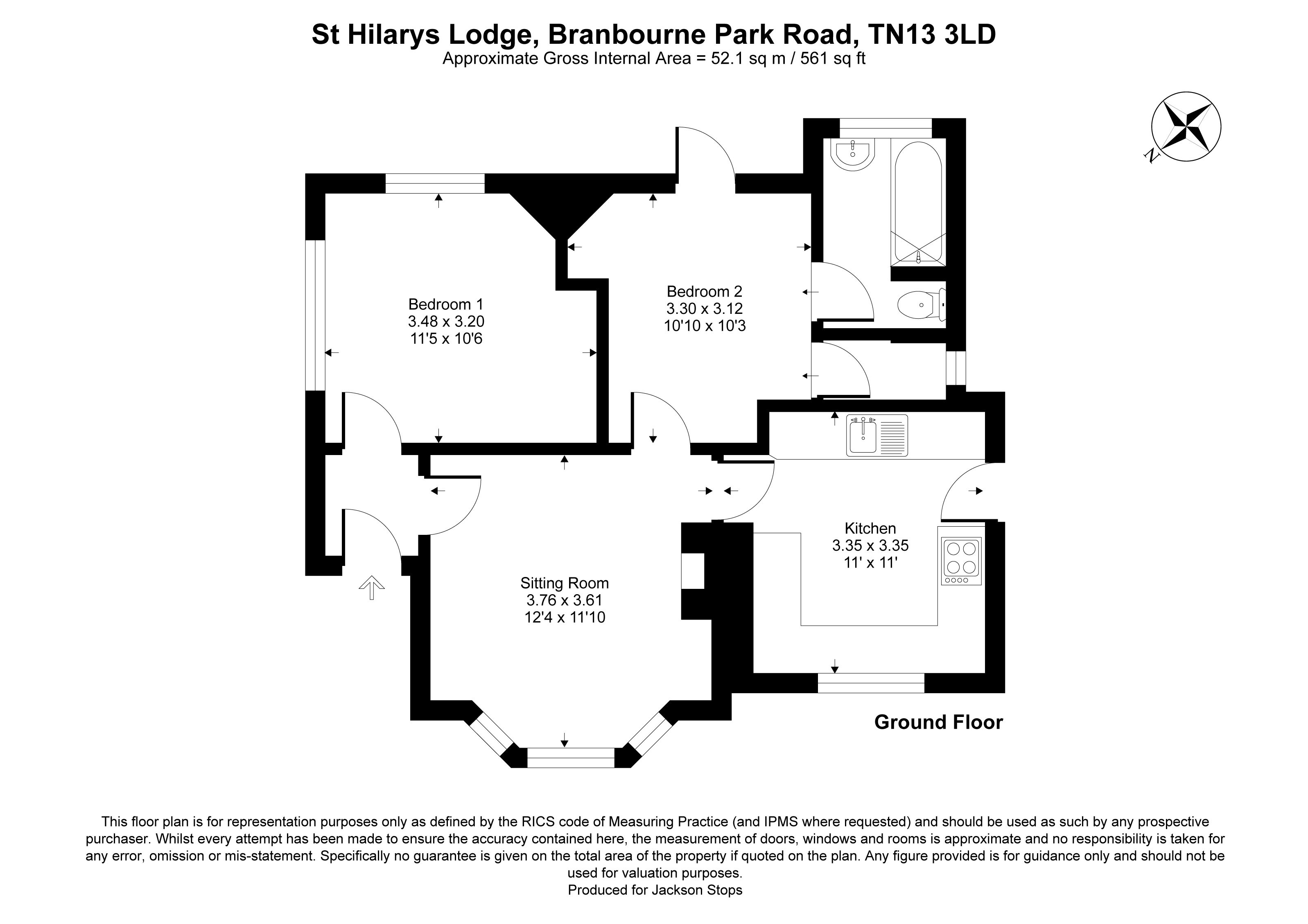 St Hilarys Lodge,, Bradbourne Park Road, Kent floorplan