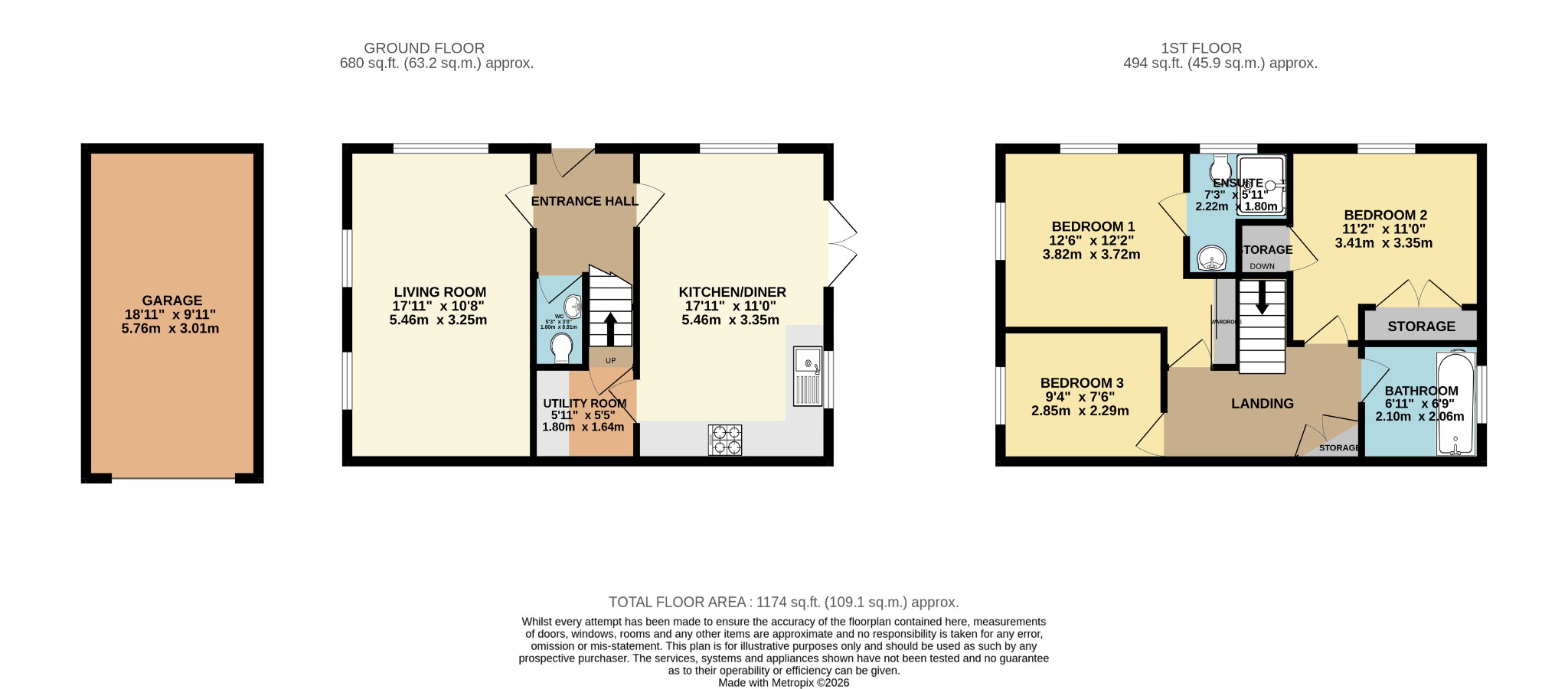 35 Nursery End, Stanford in the Vale, Oxfordshire floorplan