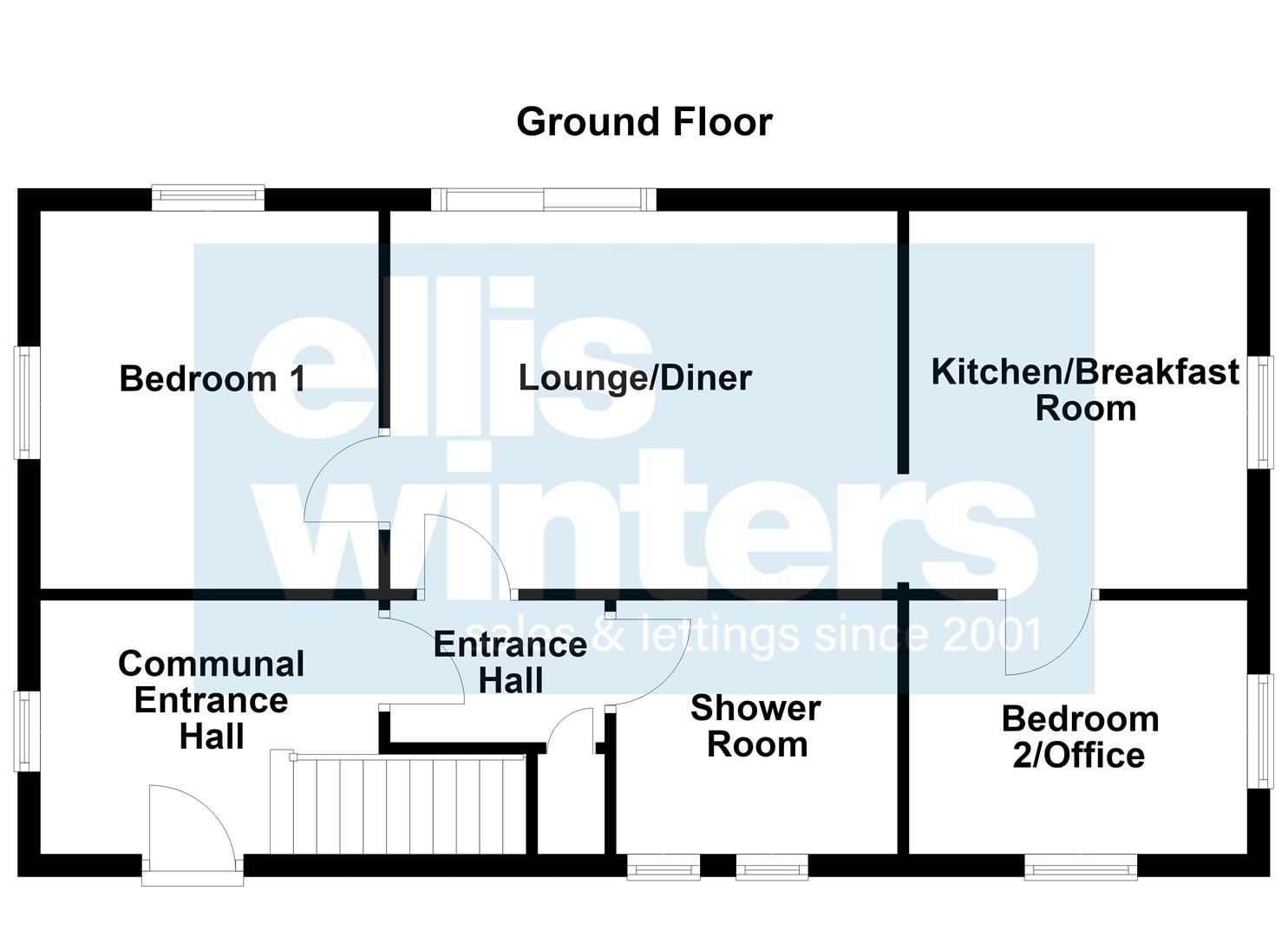 Flat 1, 7d, High Street, Fenstanton floorplan