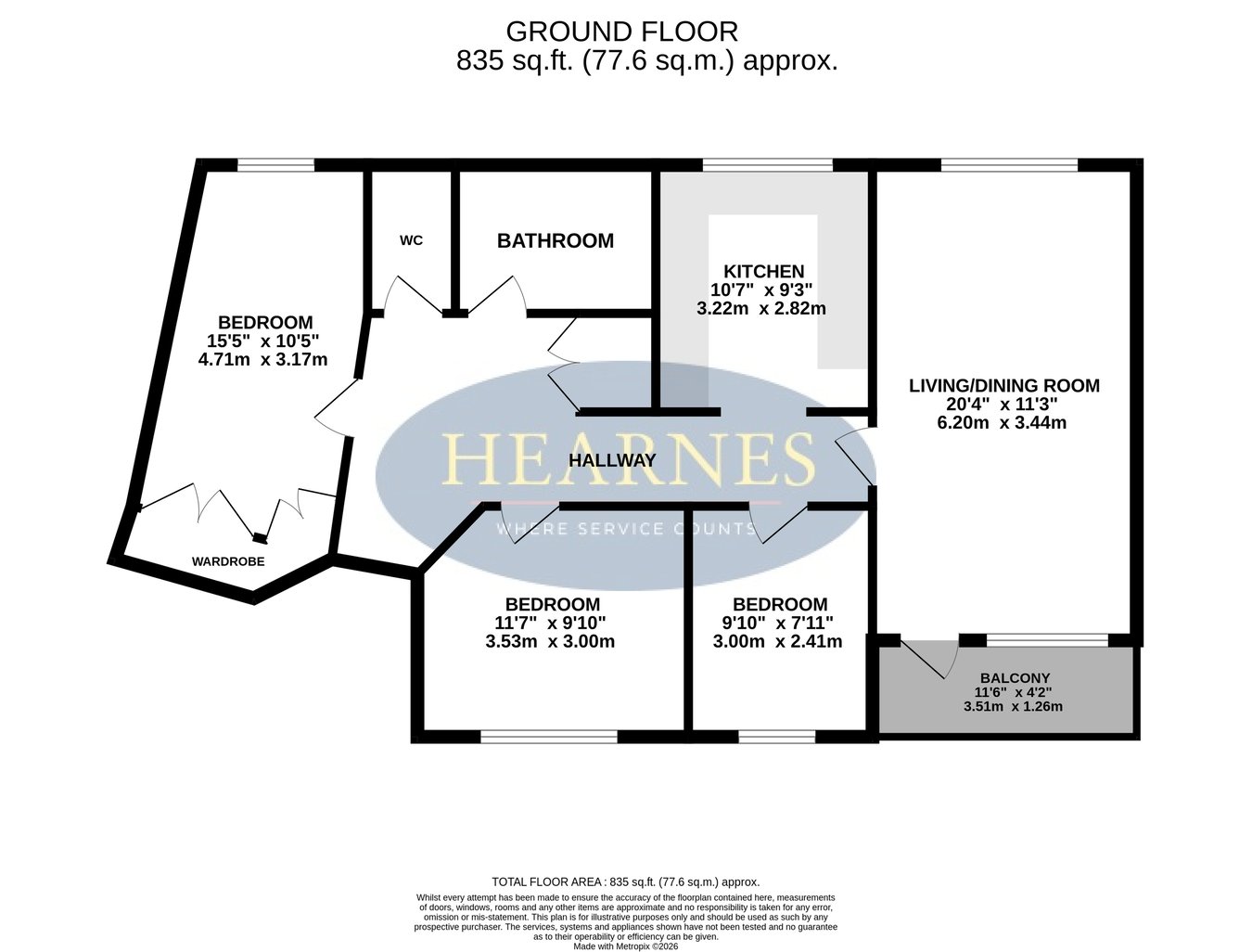 St Anthonys, West Cliff Road, Bournemouth floorplan