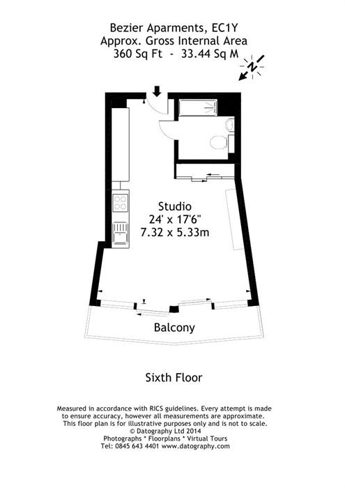 0 Bedrooms Studio to rent in City Road, London EC1Y