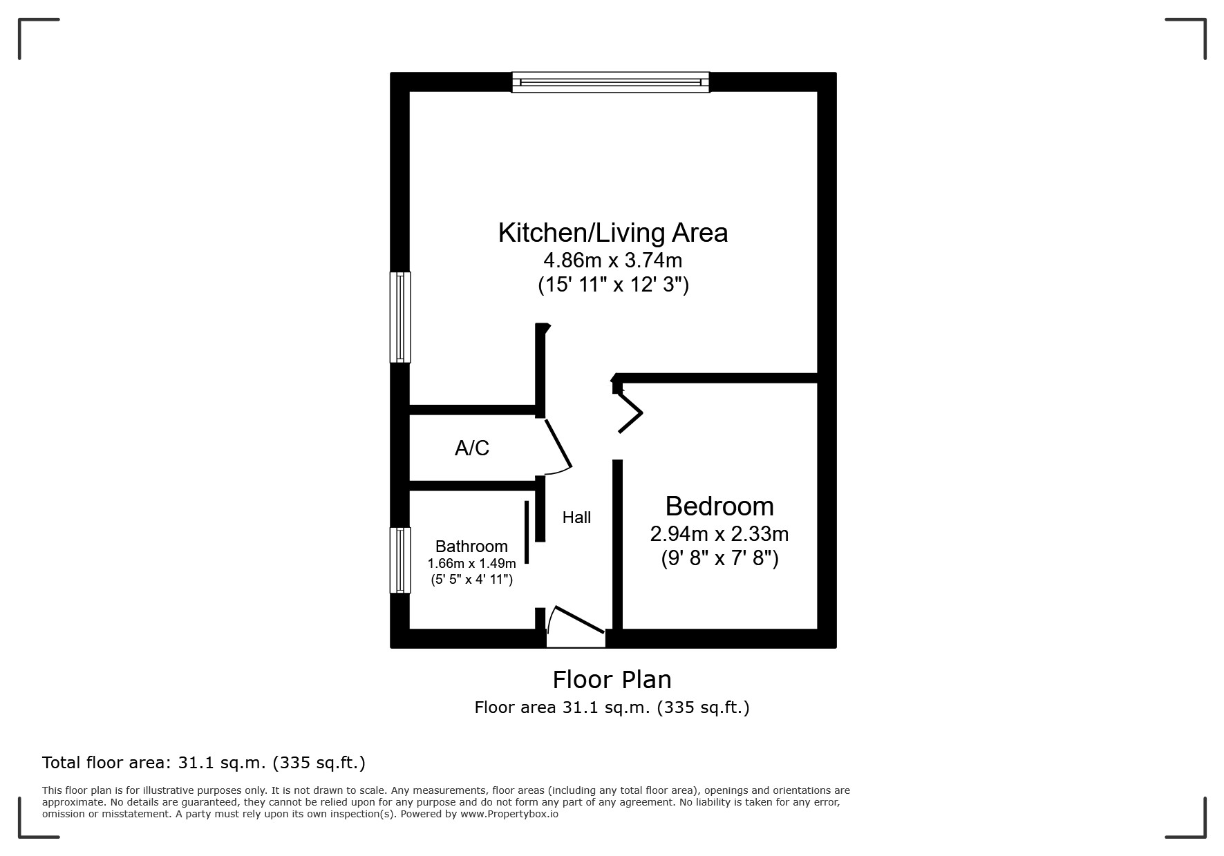 Flat 30, Winchester Court,, Sutherland Close, Hampshire floorplan