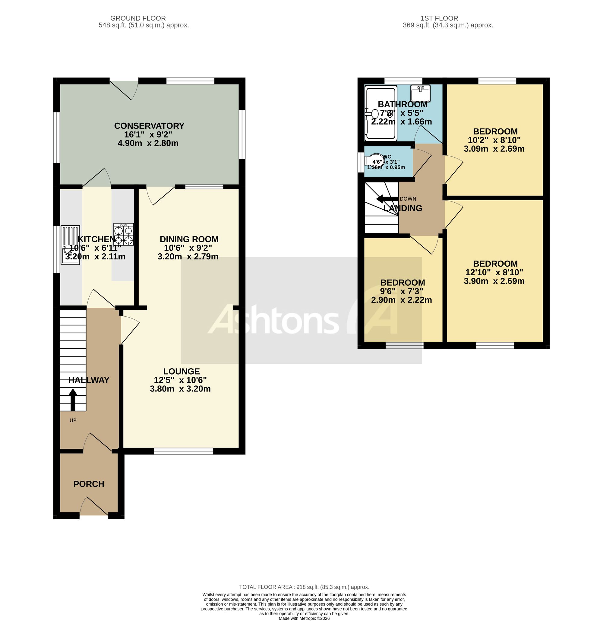 90 Park Road, Warrington floorplan