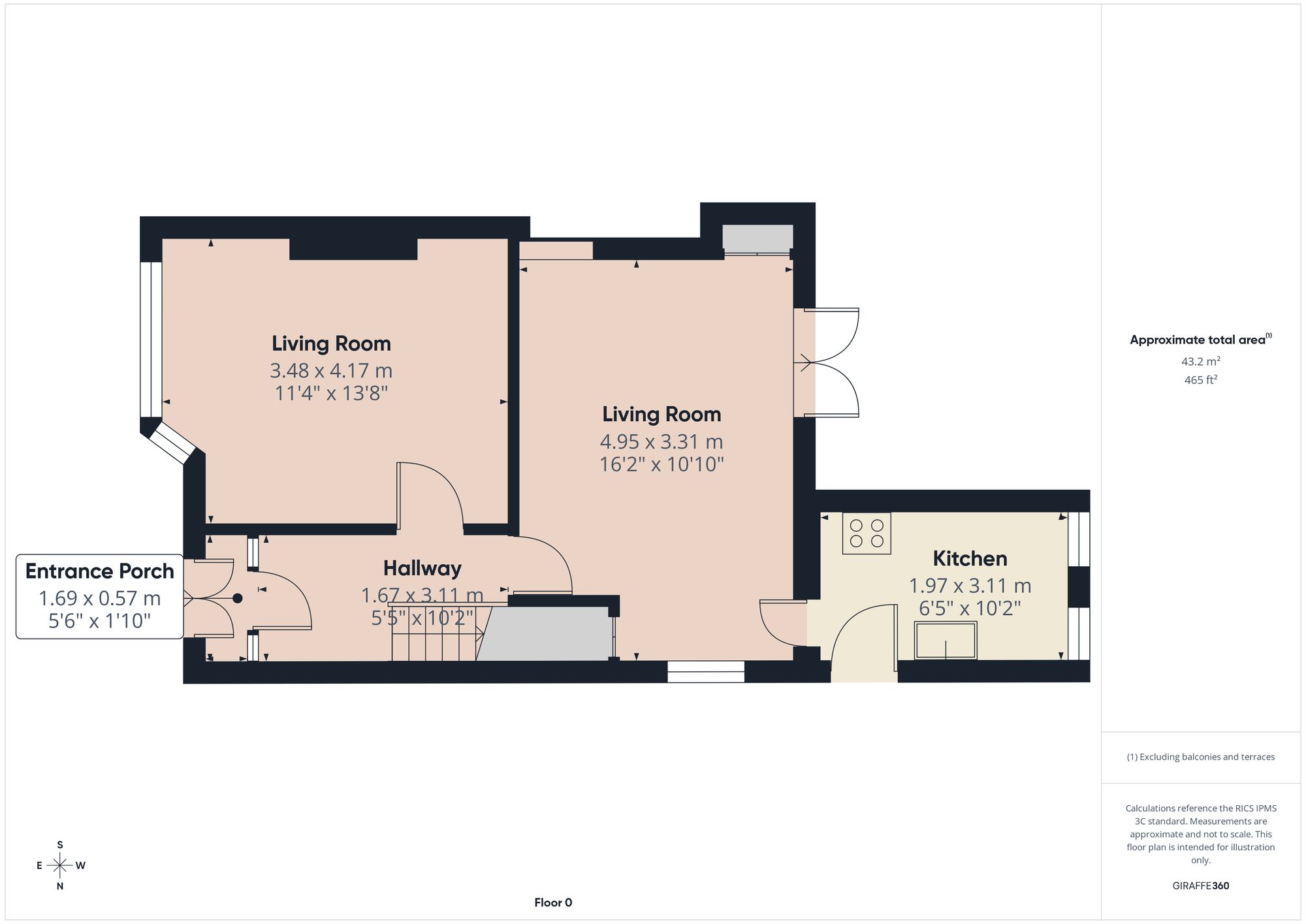 3 Wesley Place, Ebbw Vale floorplan
