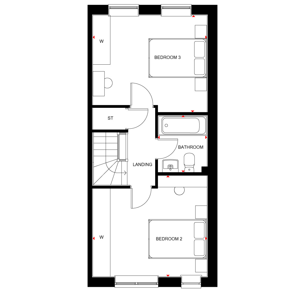 "Haversham" at Mabey Drive, Chepstow NP16, 4 bedroom terraced house for
