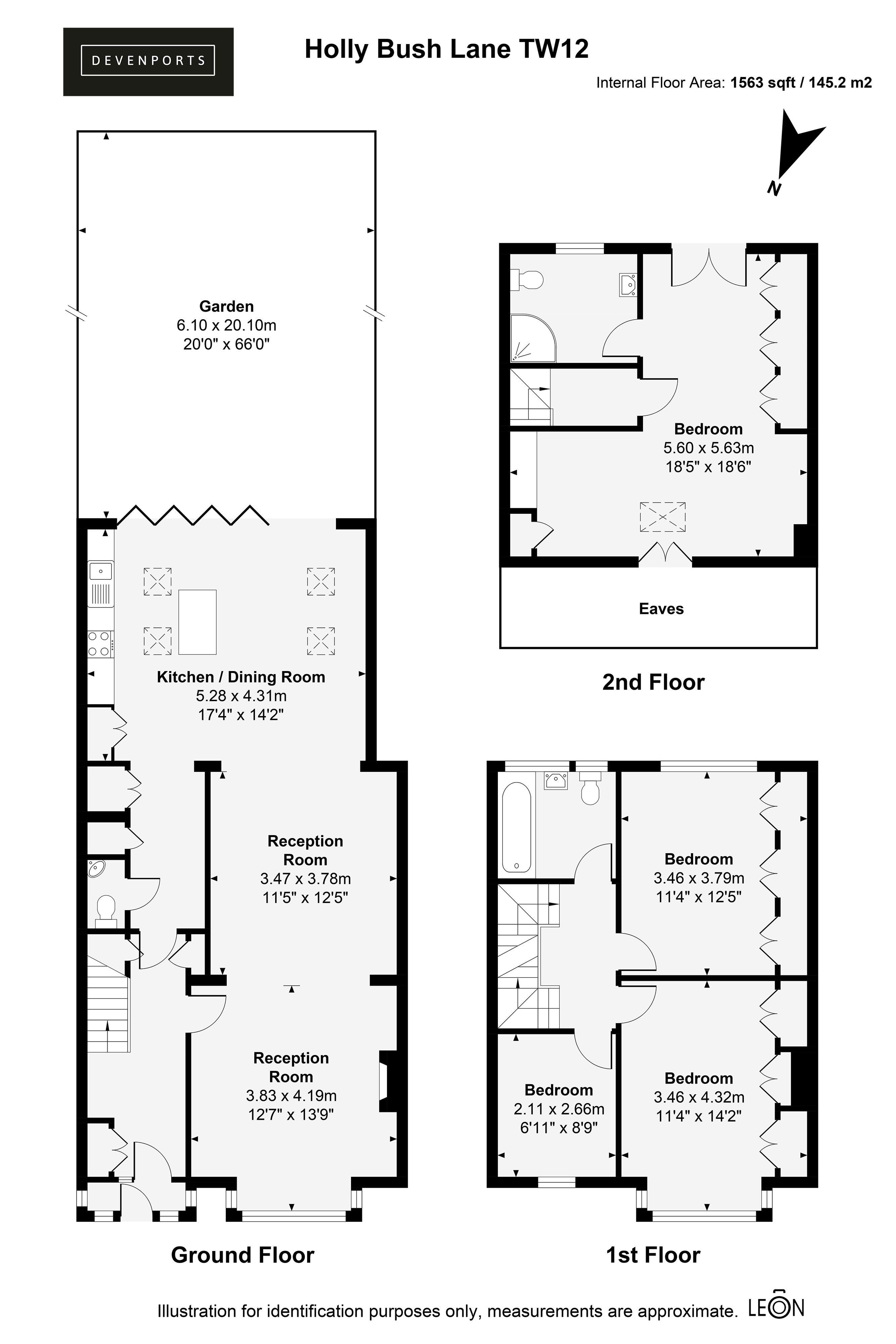 117, Holly Bush Lane, Hampton floorplan