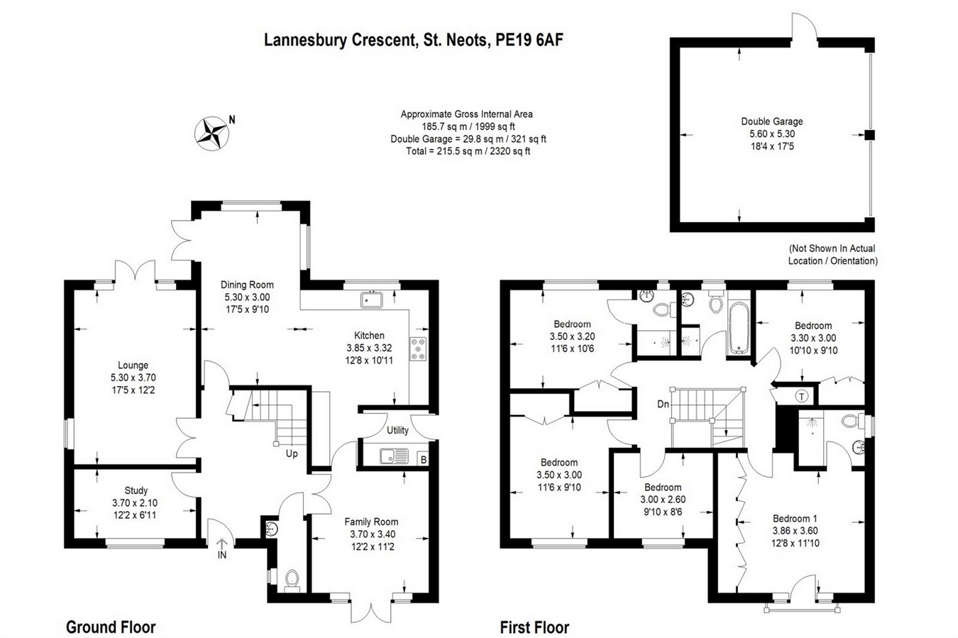 5 Bedrooms Detached house for sale in Loves Farm, St Neots, Cambridgeshire PE19