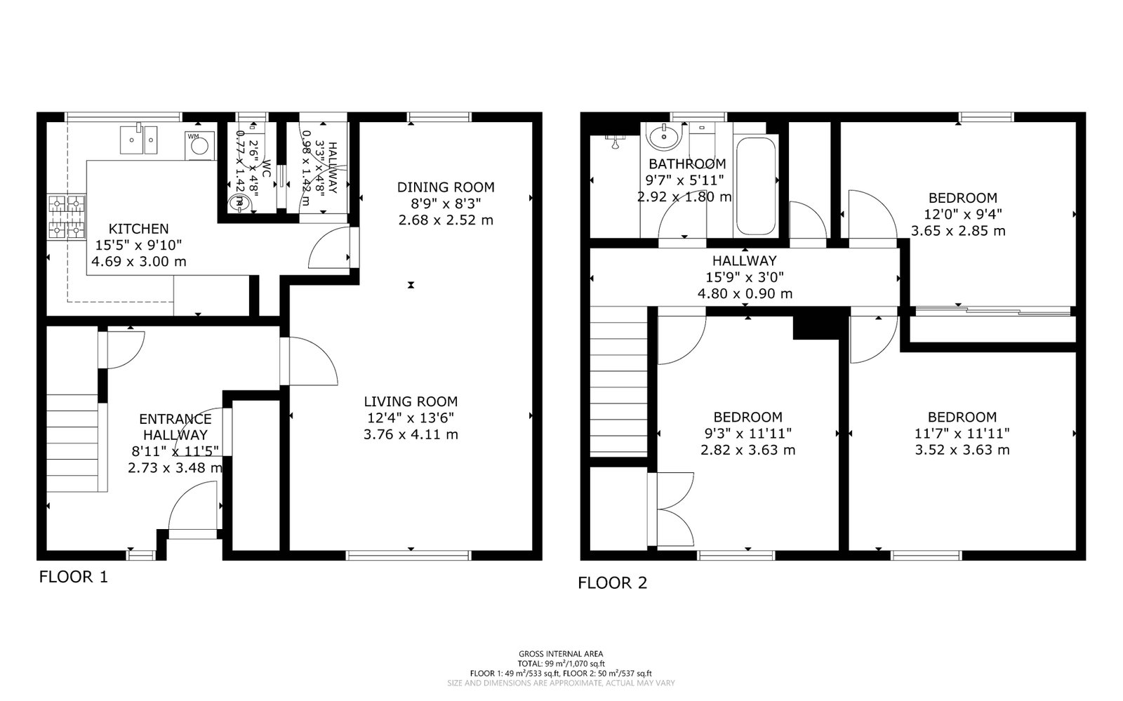 60, Peveril Rise, Livingston floorplan