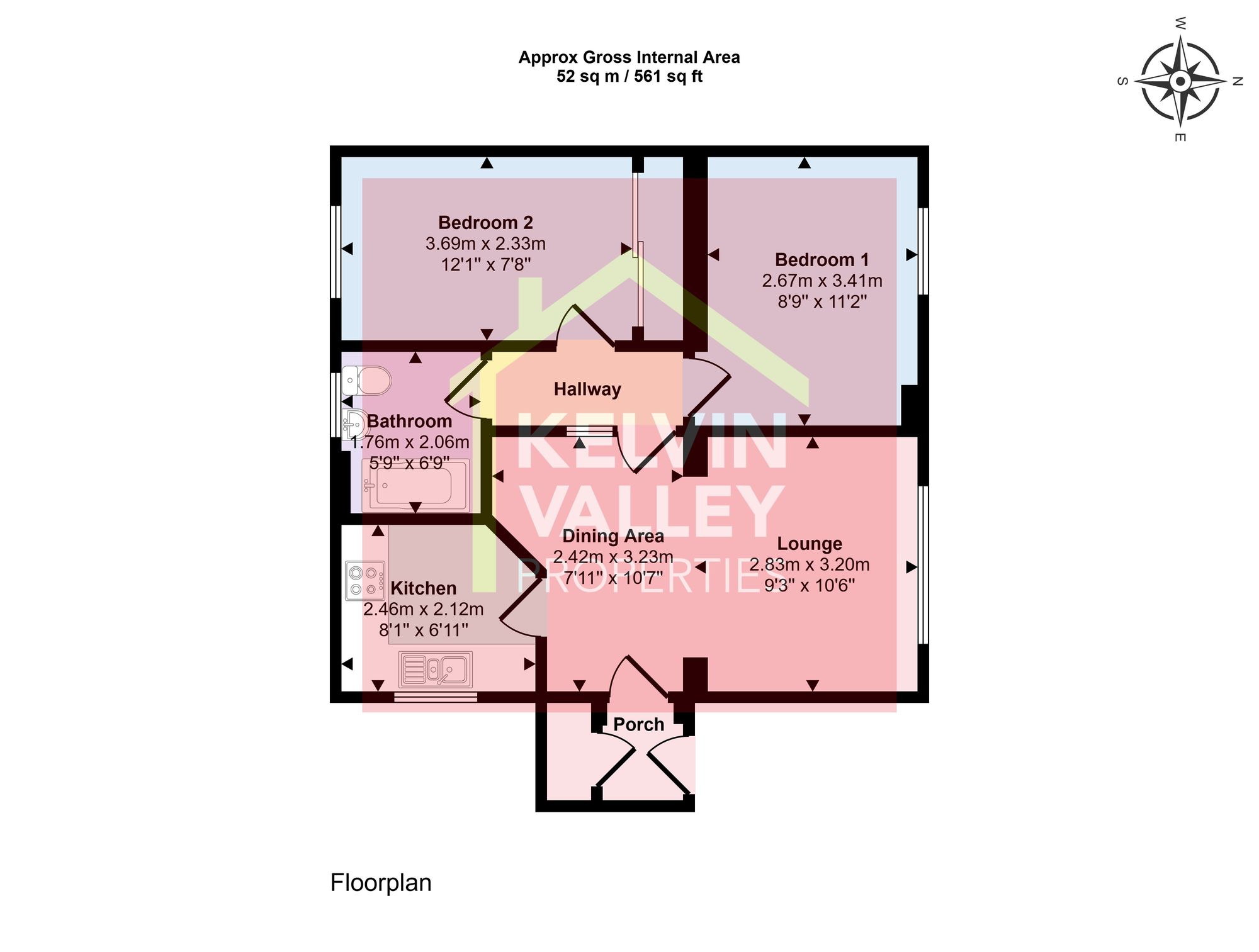 32 Market Court, Glasgow floorplan