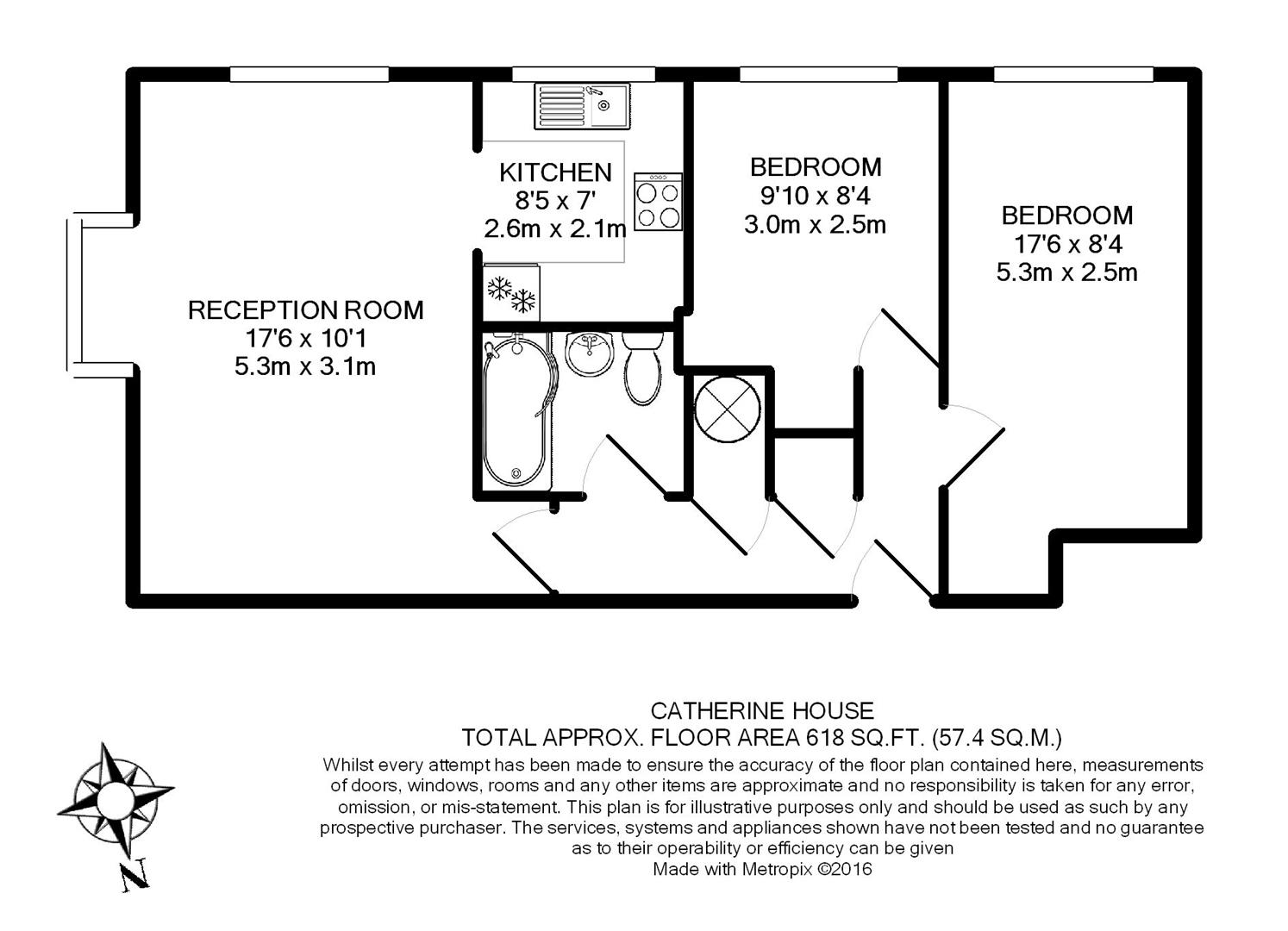 9, Catherine House, Isleworth floorplan
