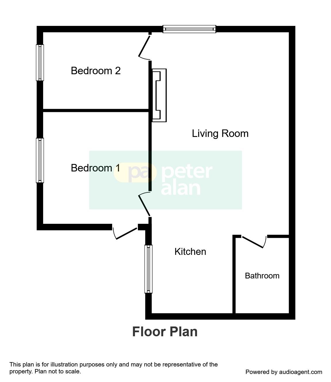 2 Bedrooms Flat to rent in The Travellers Rest, Nantyffyllon, Maesteg CF34