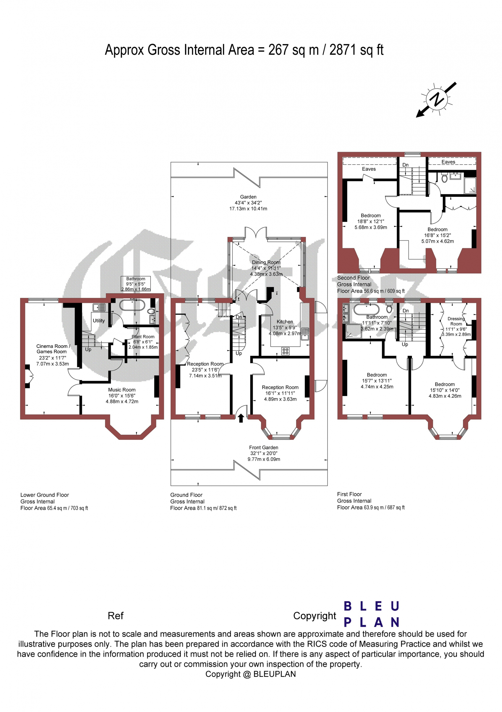5, Coleridge Road, Crouch End floorplan