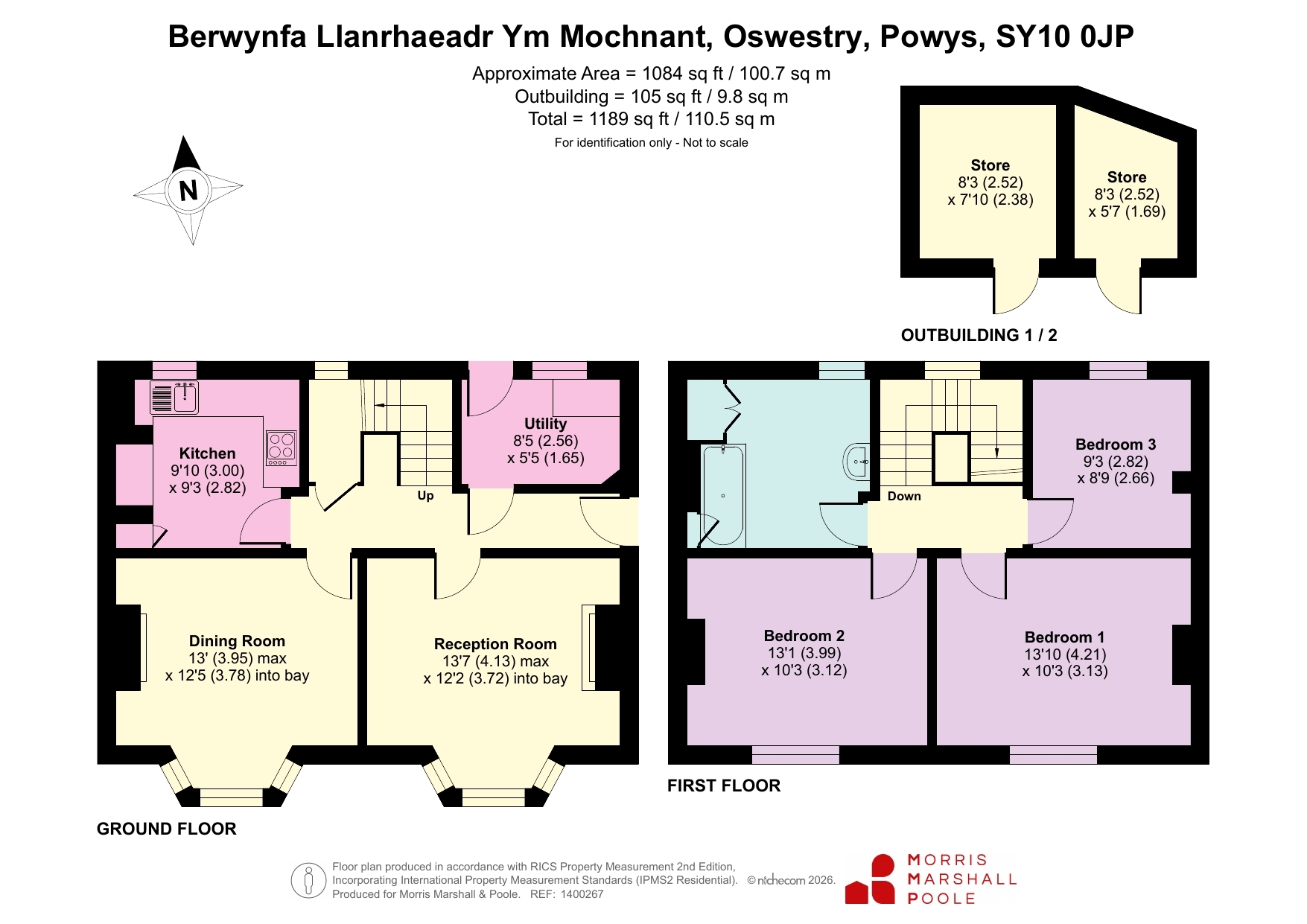 Berwynfa,, Llanrhaeadr Ym Mochnant, Powys floorplan