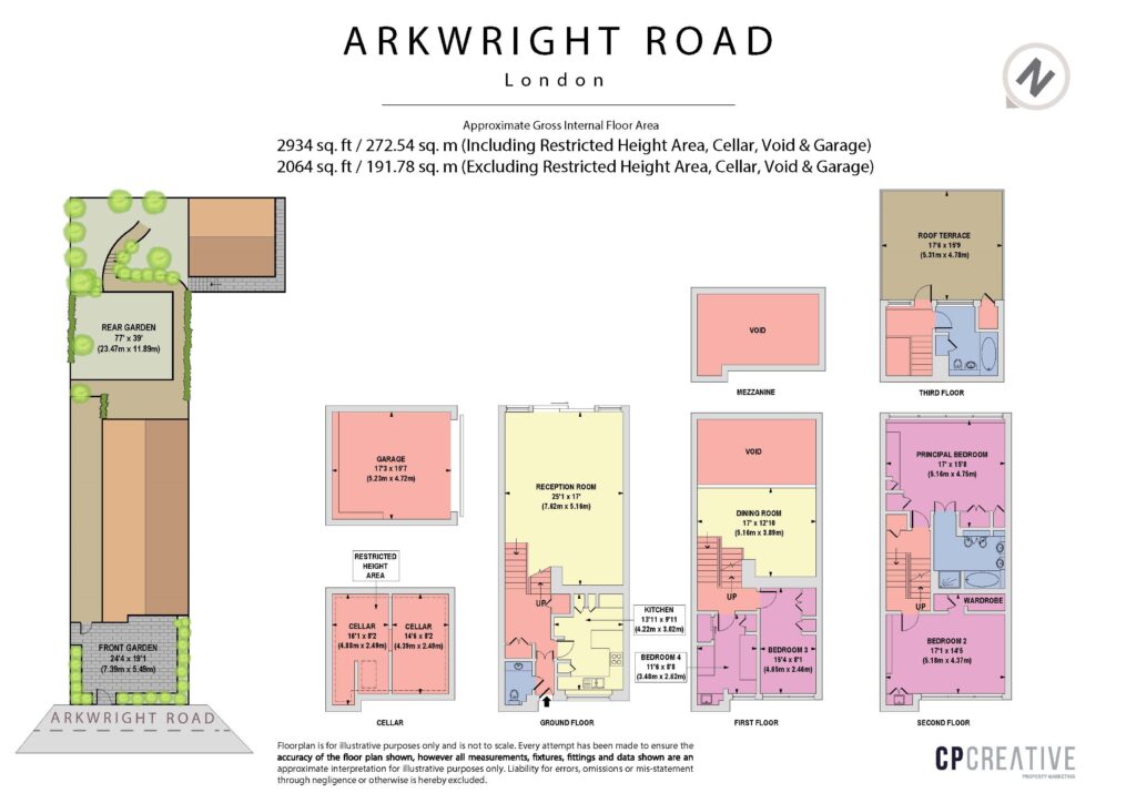 11A, Arkwright Road, London floorplan