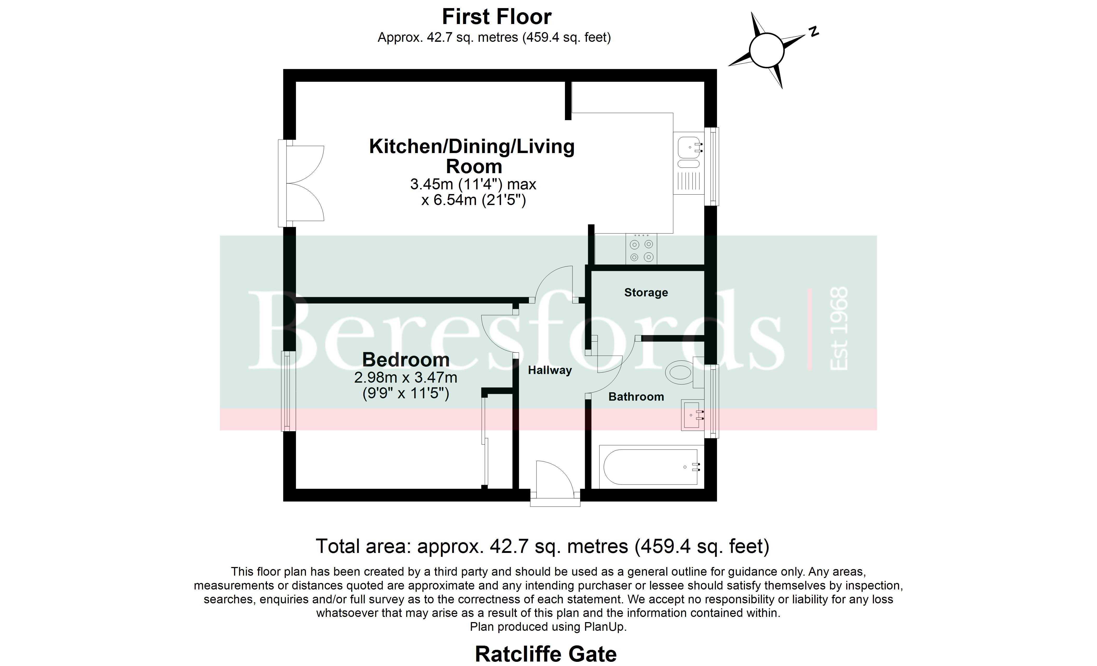 61, Ratcliffe Gate, Chelmsford floorplan