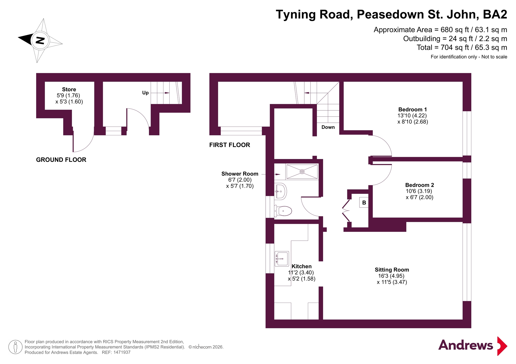7, Charlotte Place, Peasedown St. John floorplan