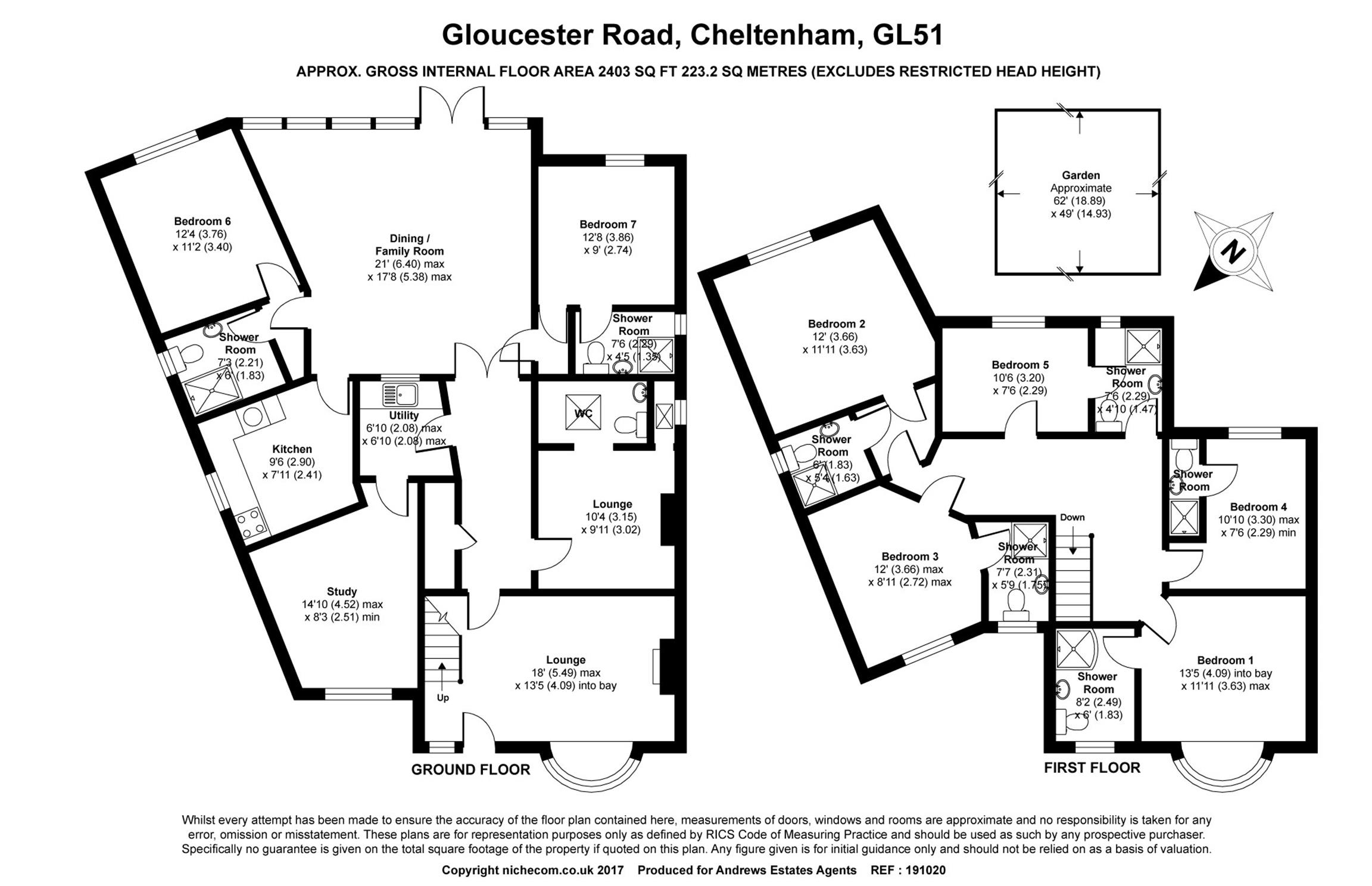 7 Bedrooms Semi-detached house for sale in 282 Gloucester Road, Cheltenham, Gloucestershire GL51