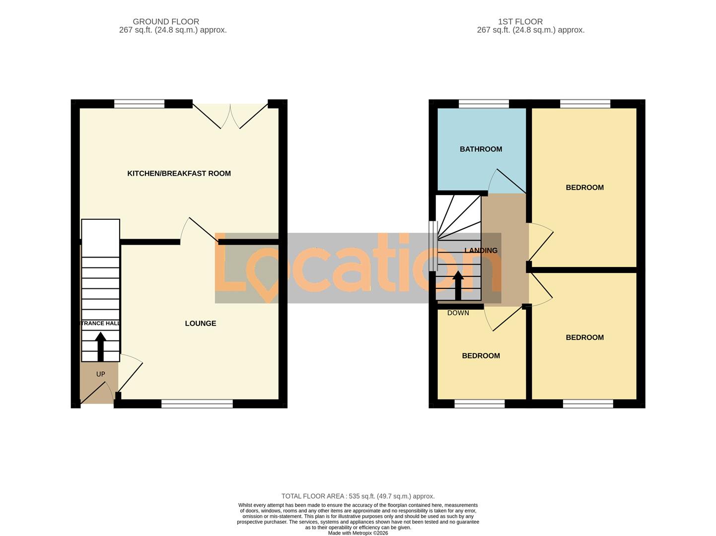 37, Royal Oak Drive, Nottingham floorplan