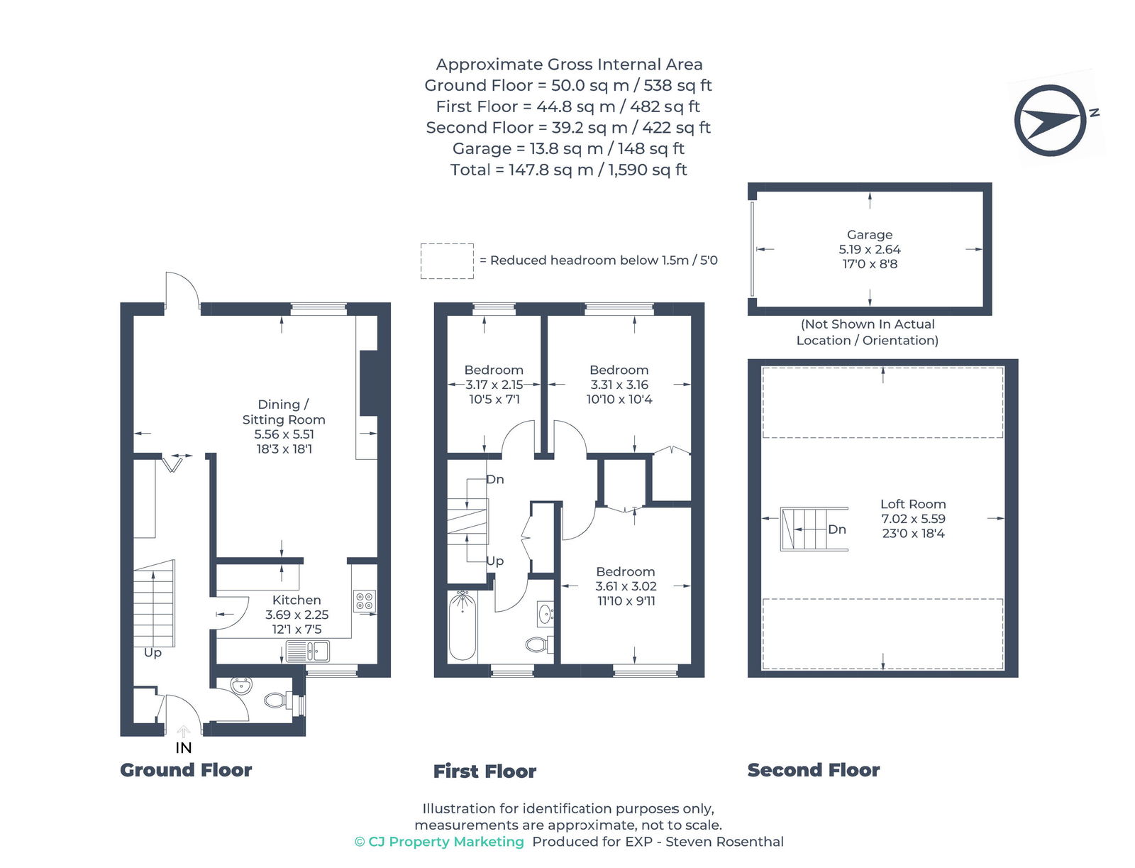 43, Frances Street, Chesham floorplan