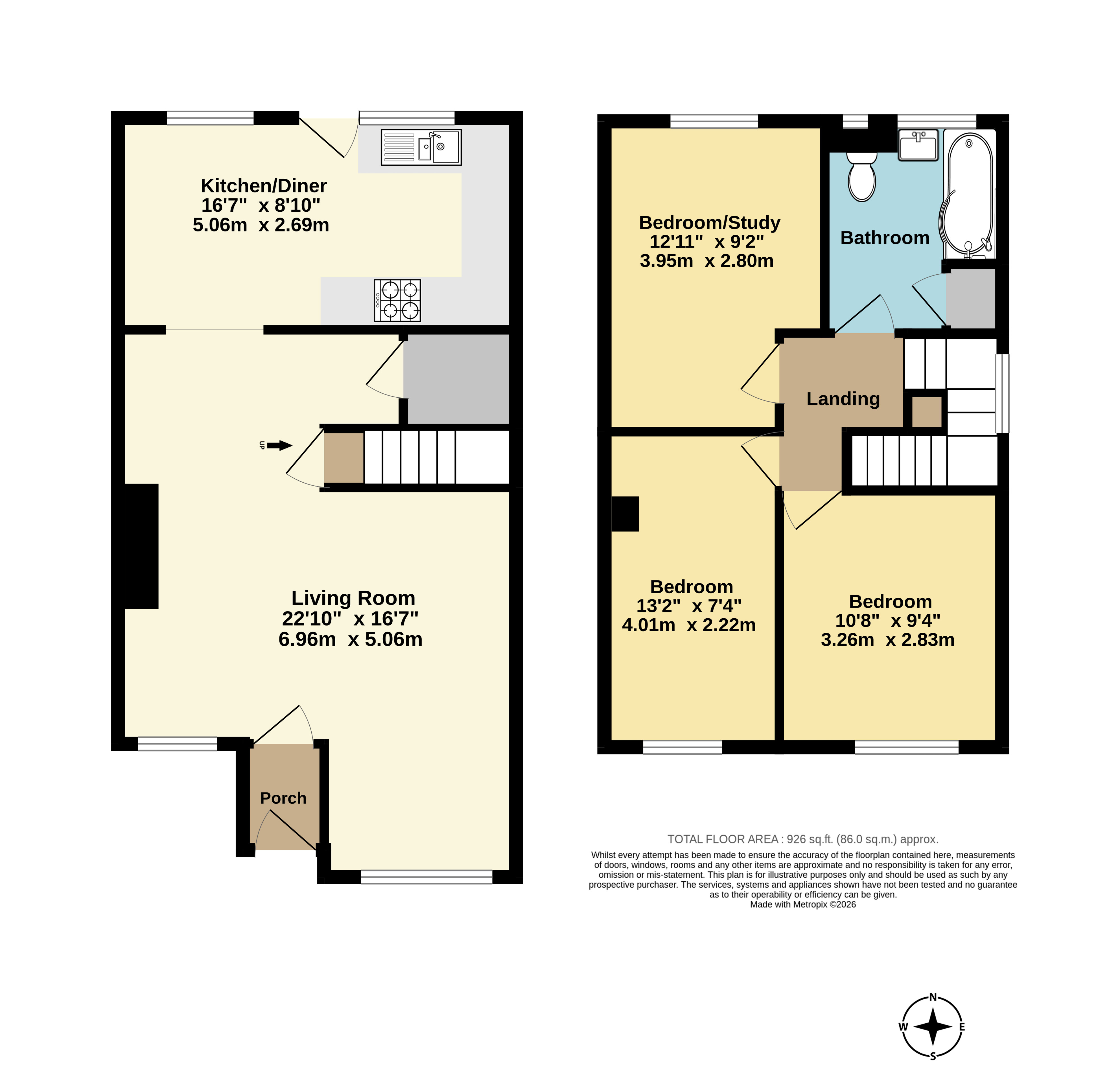 26, Darrell Close, Kent floorplan