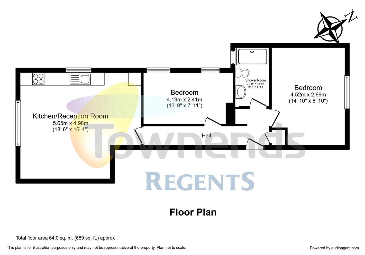 2 Bedrooms Flat for sale in Osborne Road, Egham, Surrey TW20