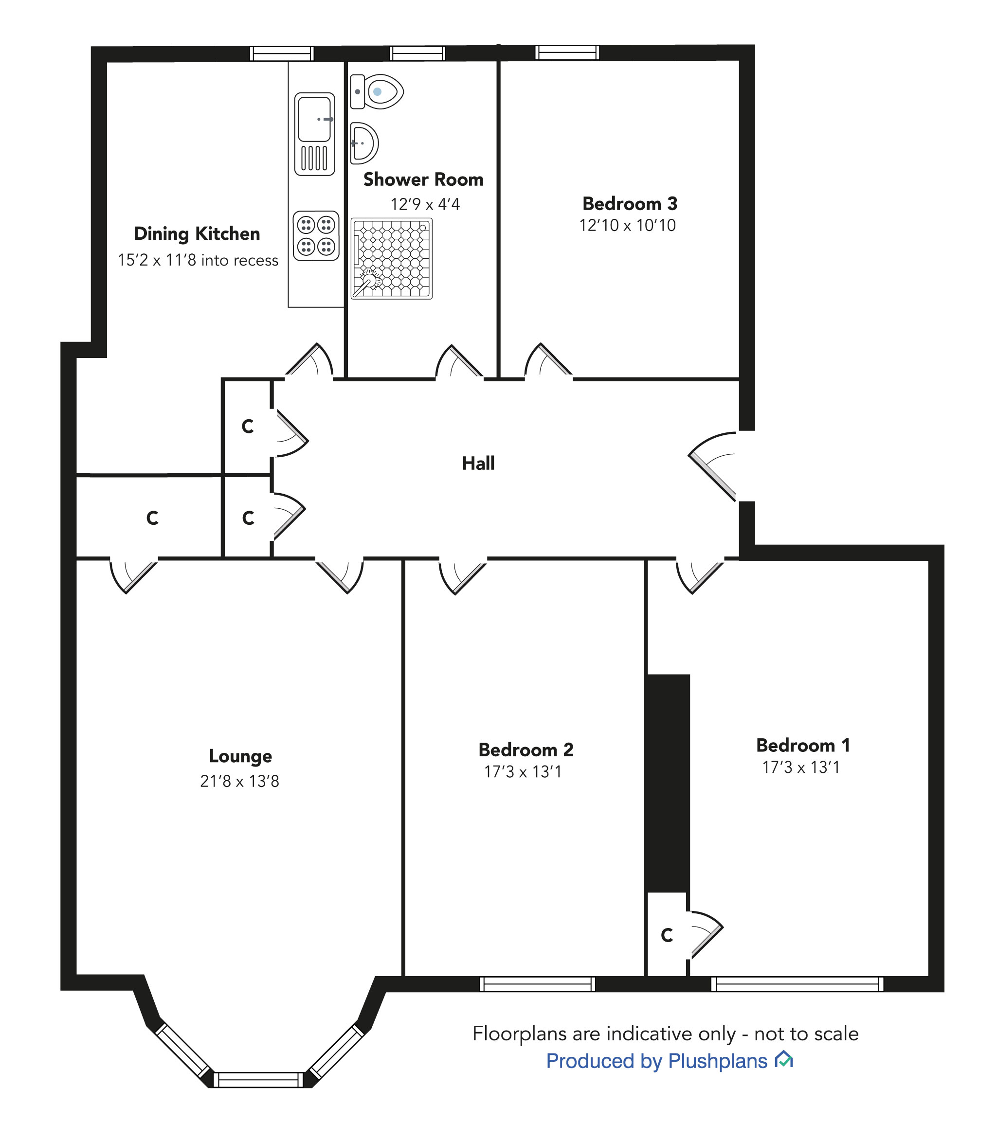 1/2 3, Mansionhouse Road, Paisley floorplan