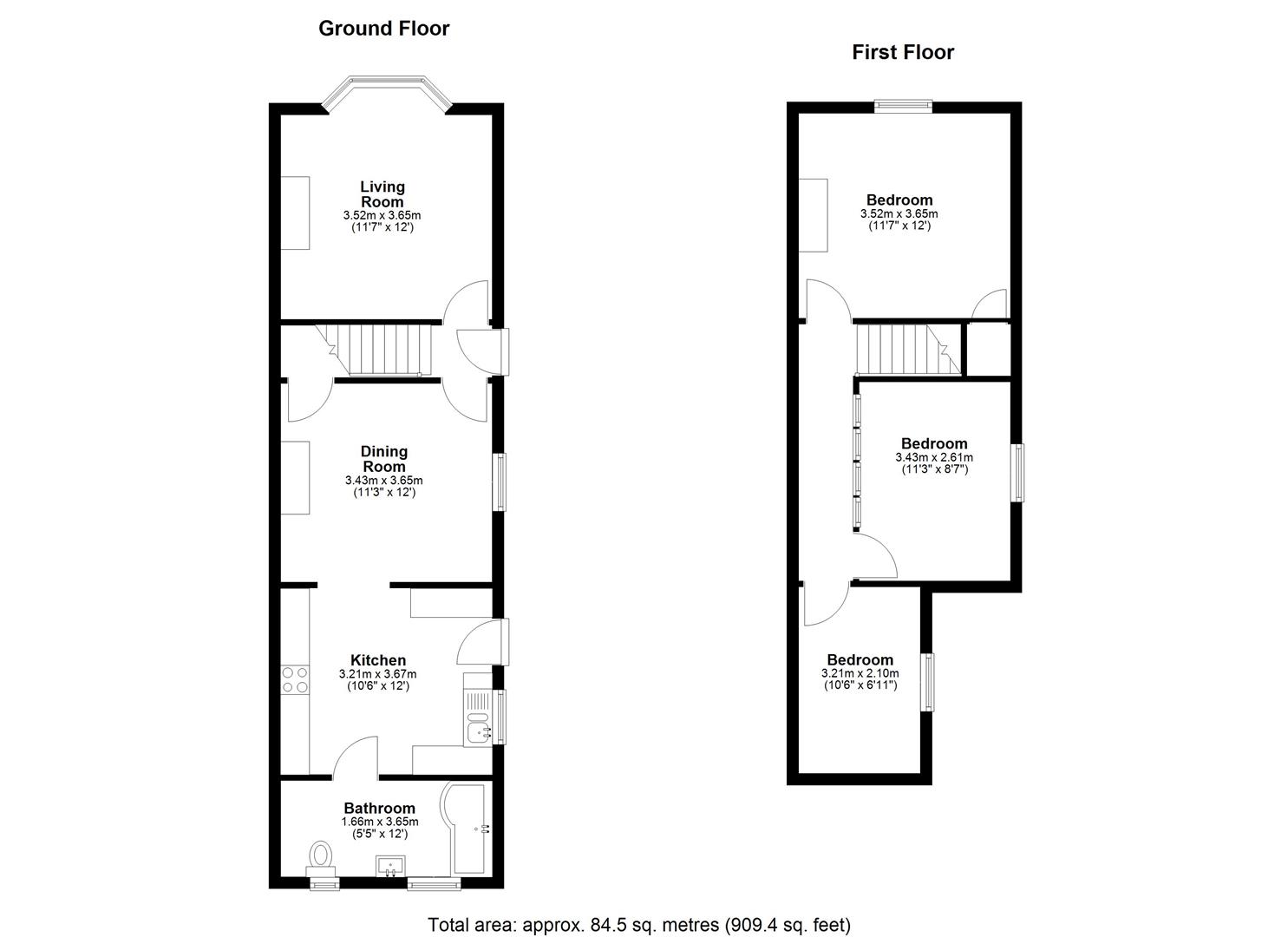 36, New Road, Ditton floorplan