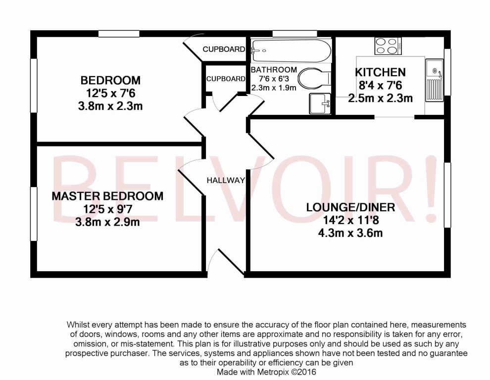 2 Bedrooms Flat to rent in Brookfield Close, Chineham, Basingstoke RG24