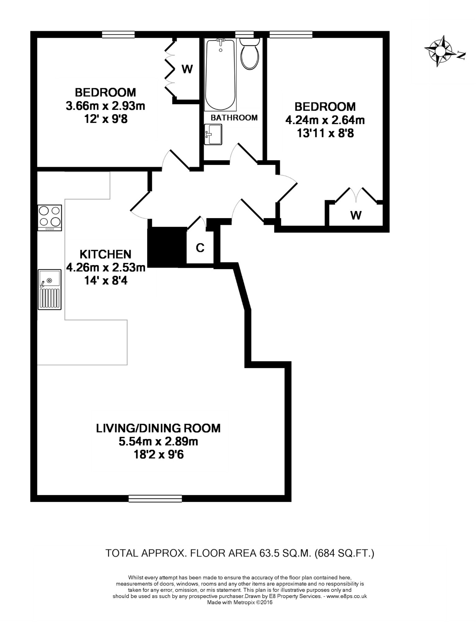 2 Bedrooms Flat to rent in Queen Street, Abingdon OX14