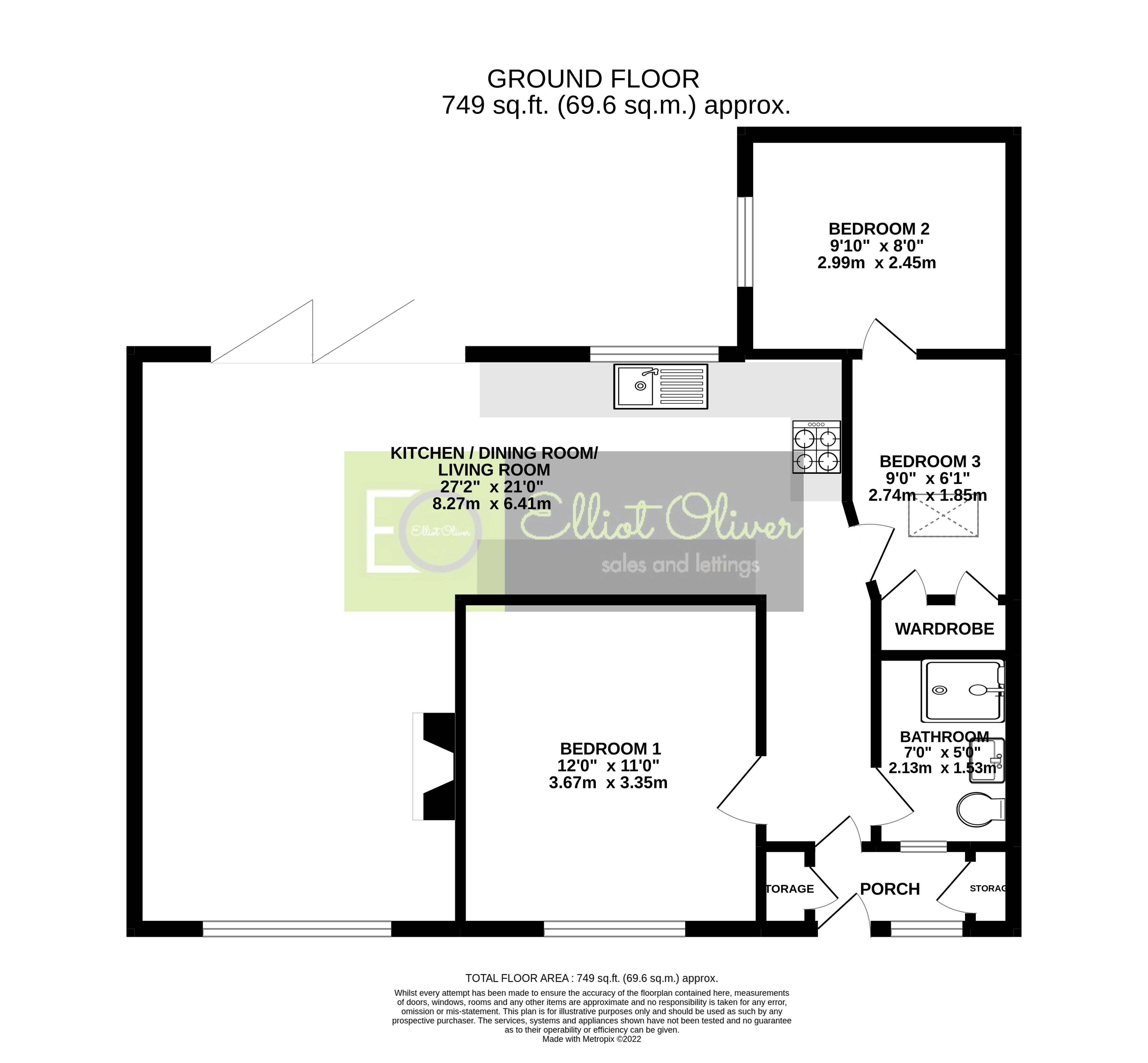 Ladysmith Road, Cheltenham GL52, 2 bedroom semidetached bungalow for