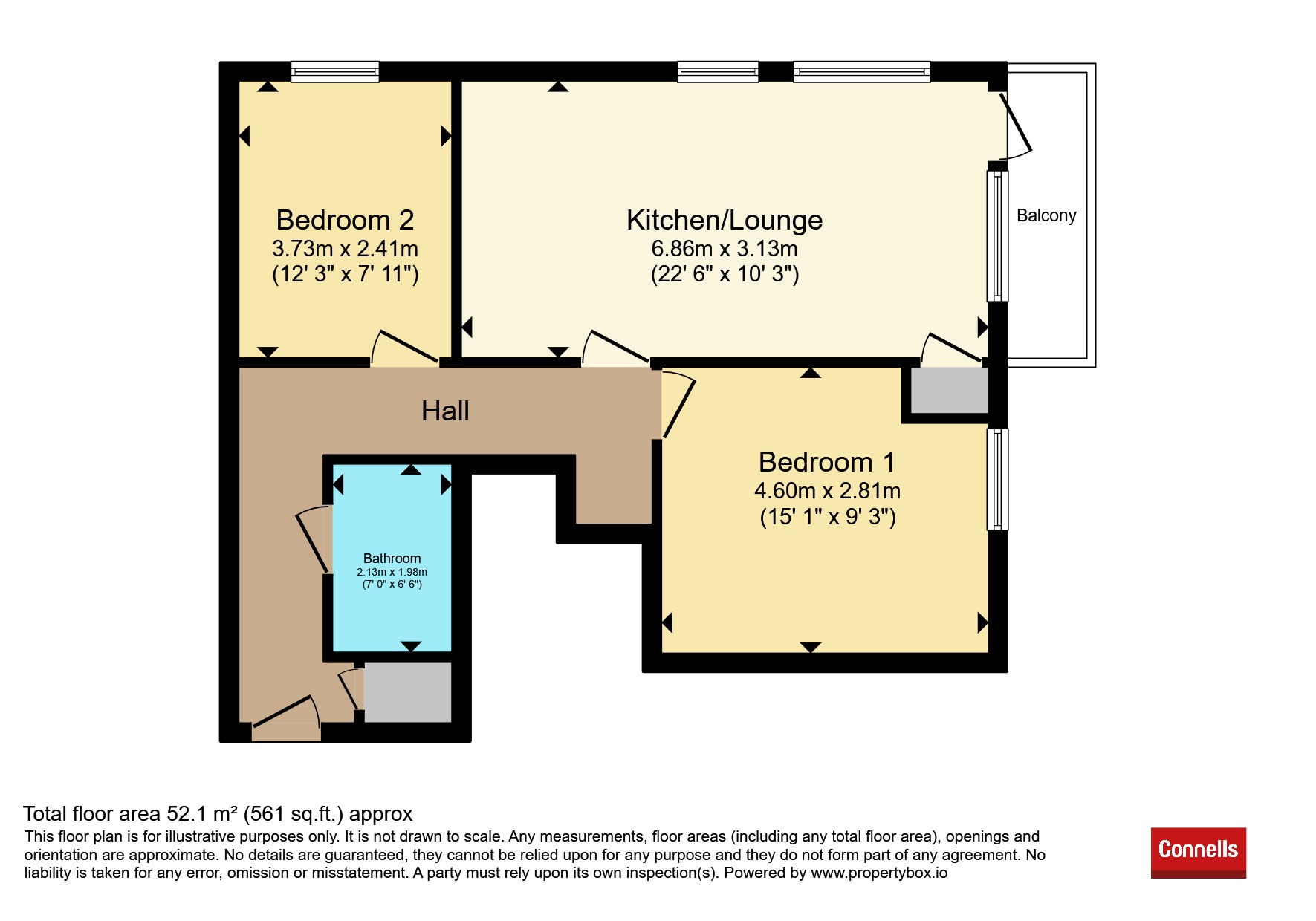 38, Thompson House, Bridlington Road, Watford floorplan
