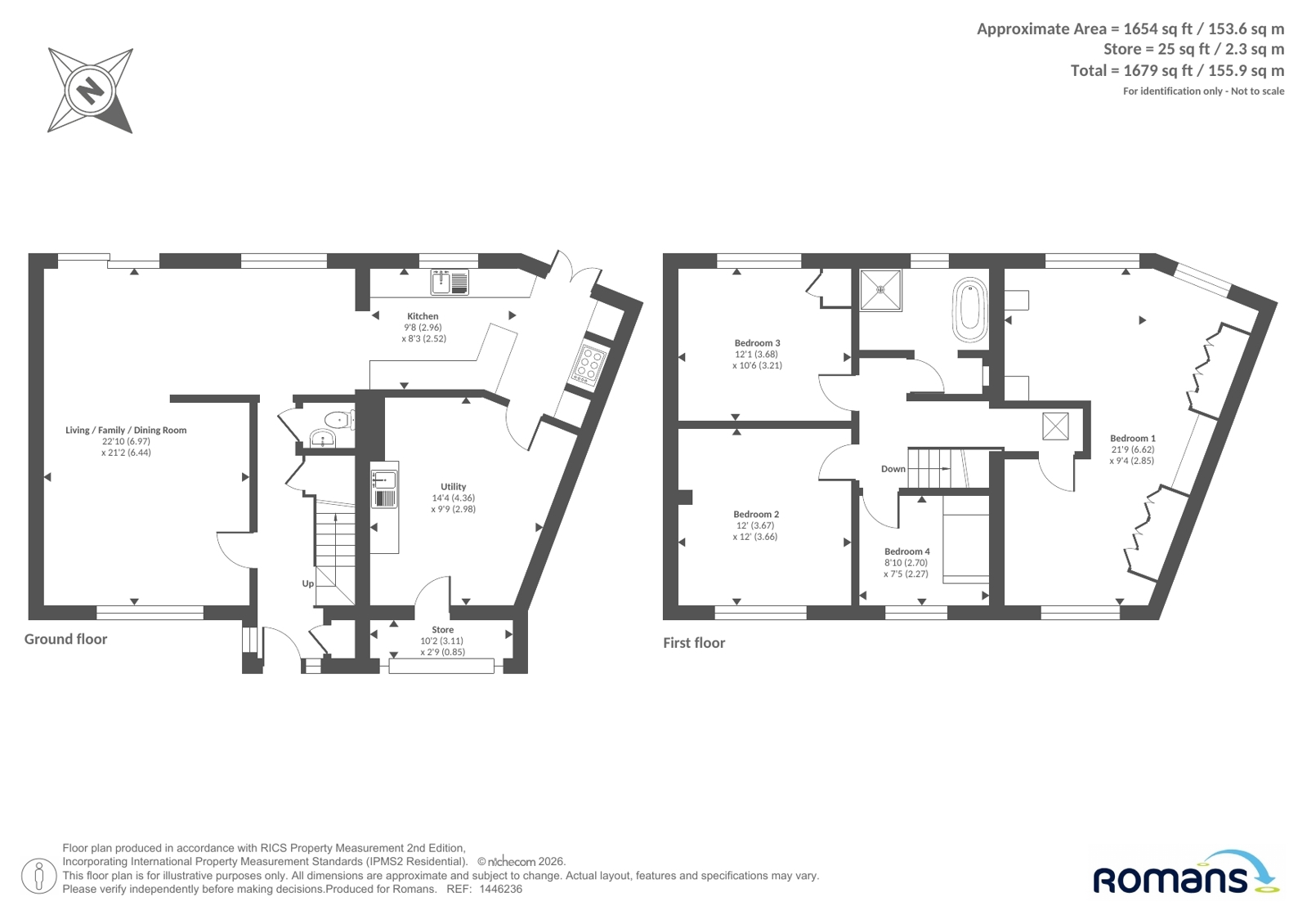 16, Fernhill Close, Surrey floorplan