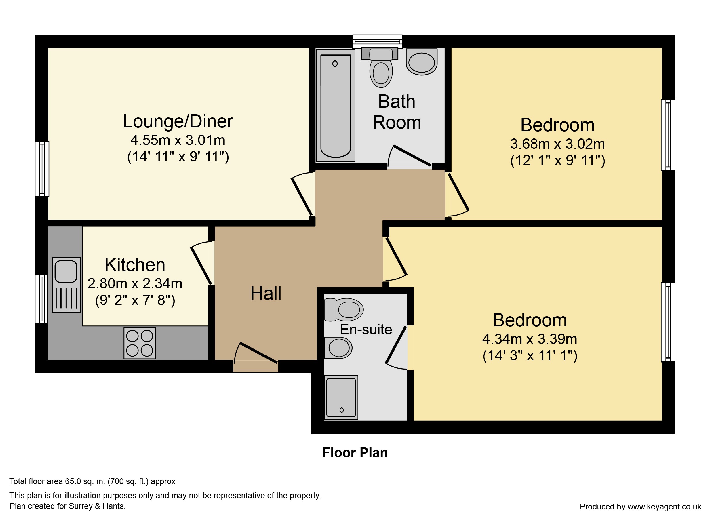 Sherborne Road, Farnborough floorplan