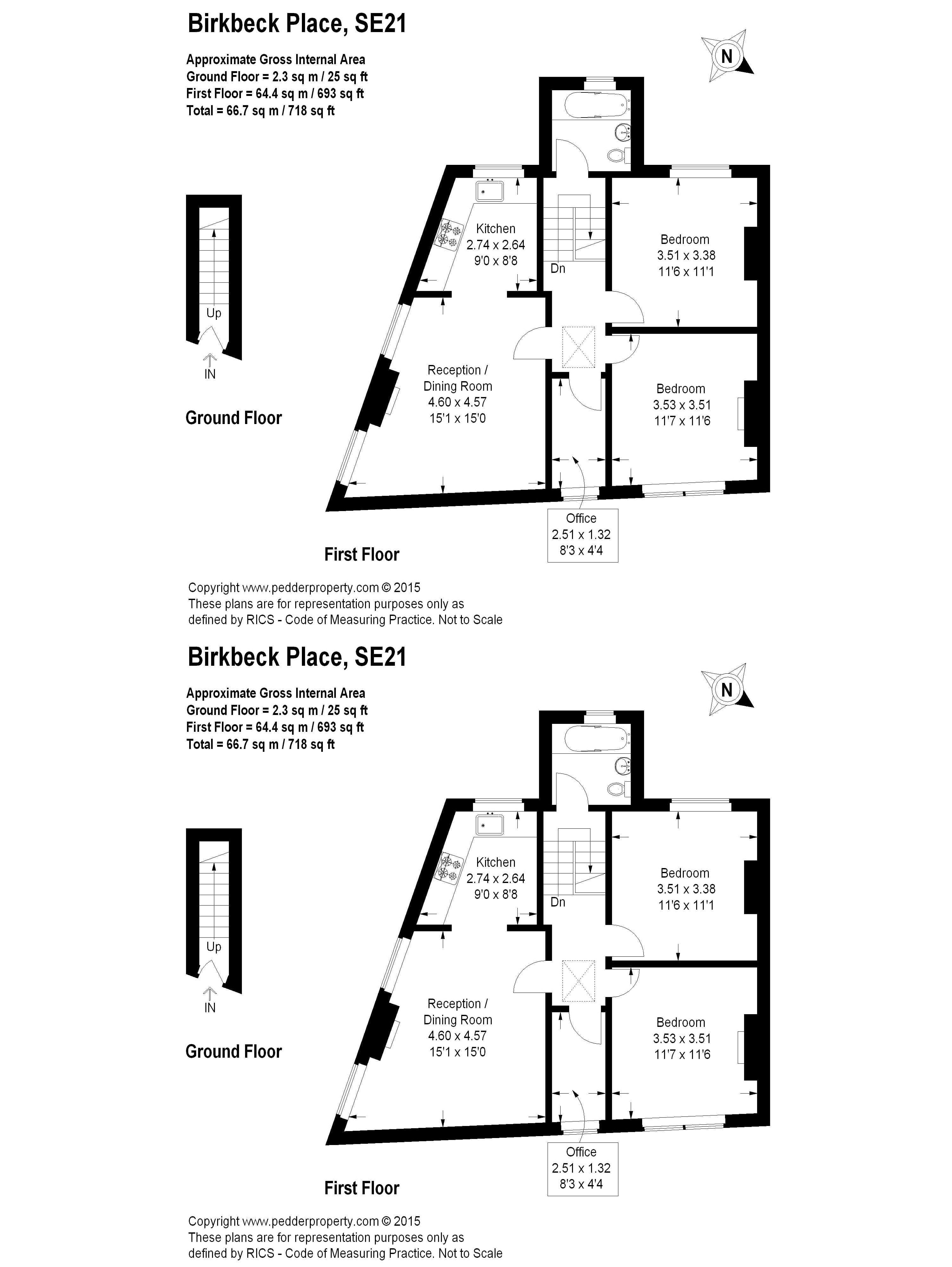 2 Bedrooms Flat to rent in Birkbeck Place, Dulwich SE21