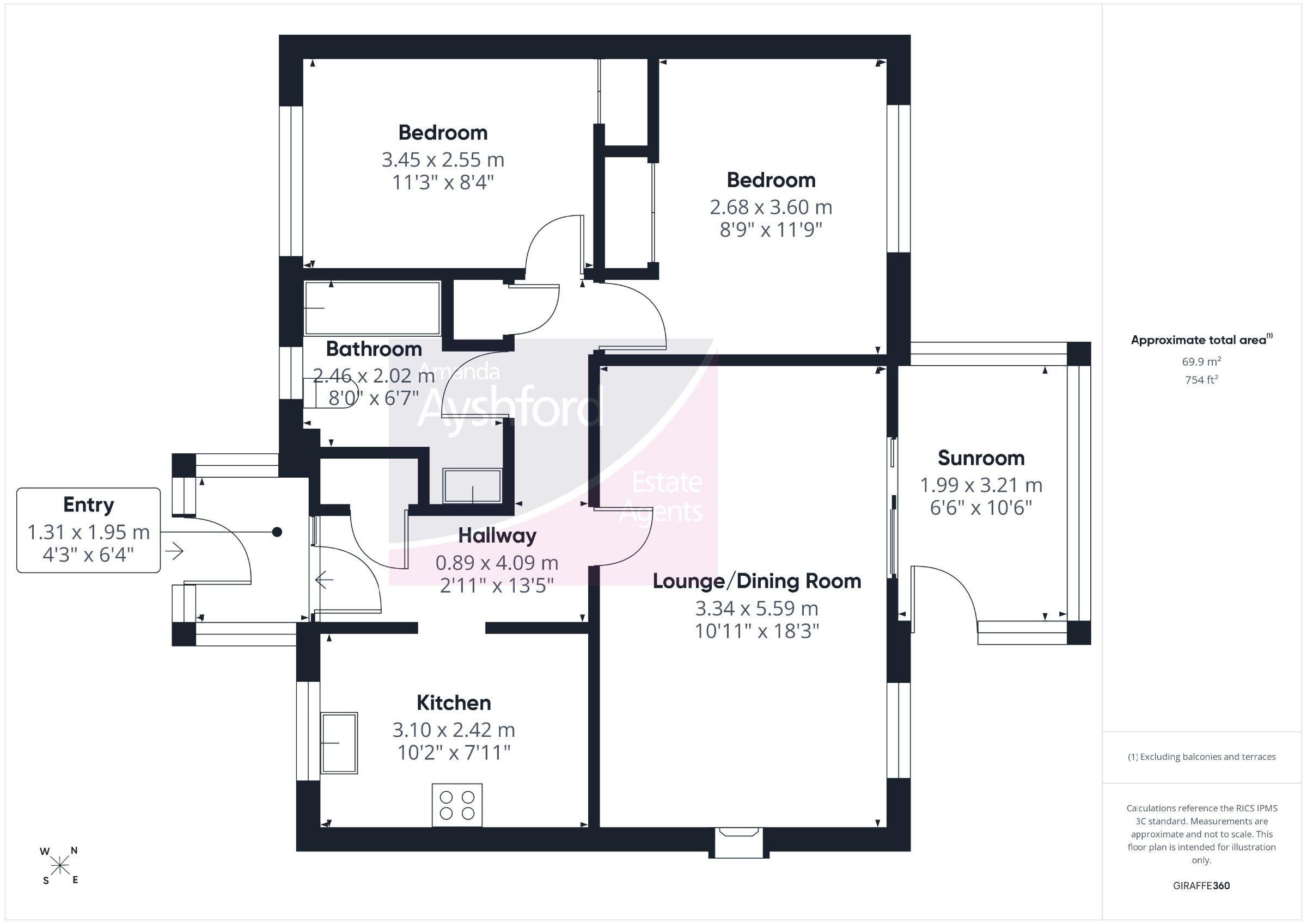 114 Steed Close, Paignton floorplan