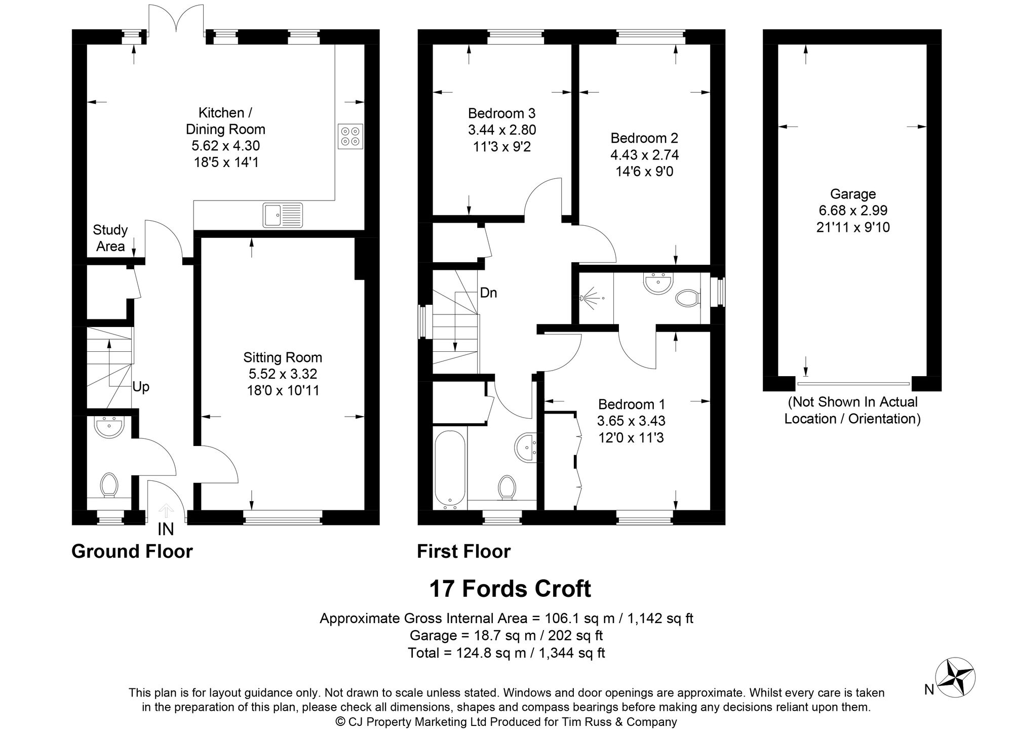 17 Ford's Croft, Thame floorplan