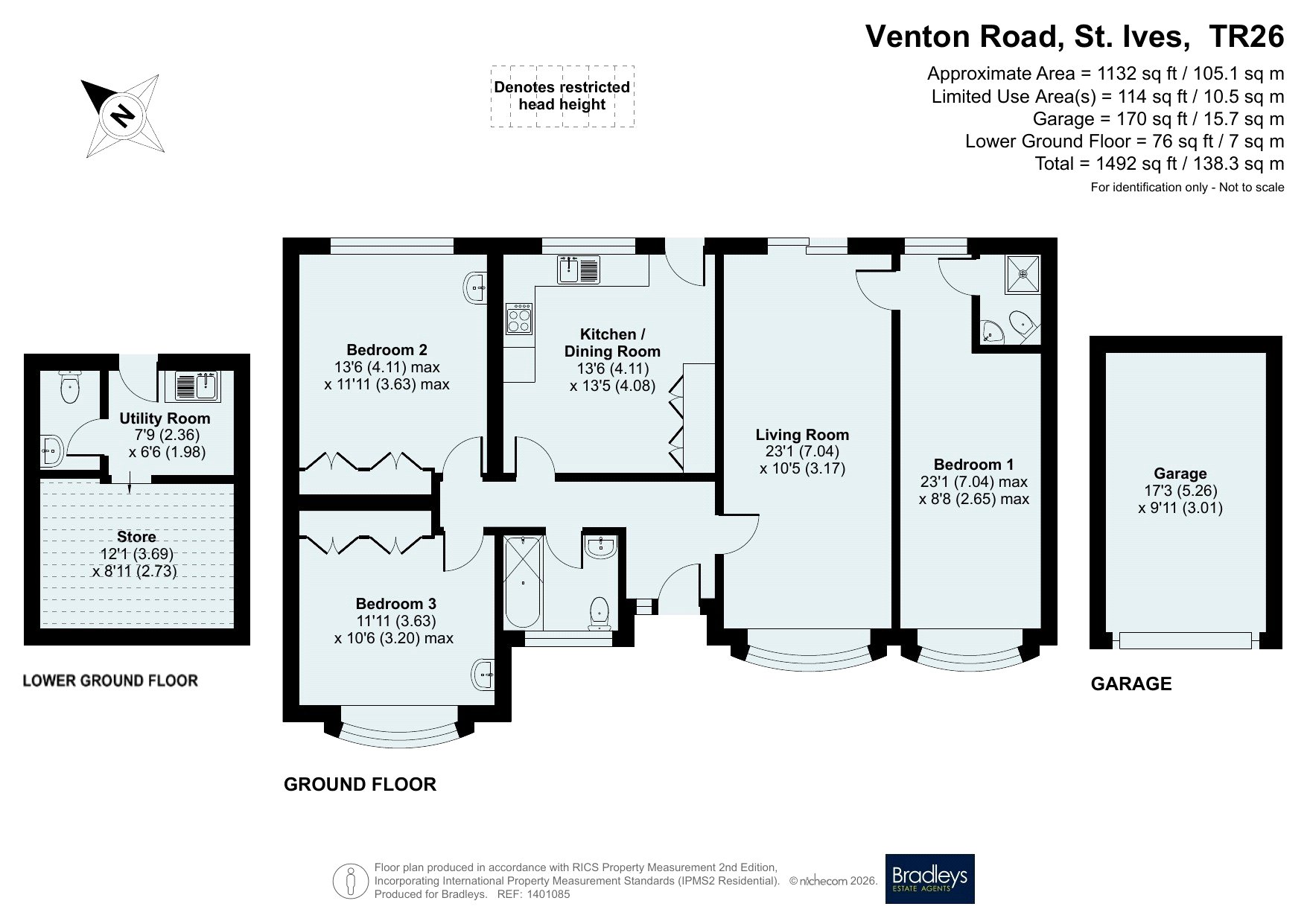 Parkdale,, Venton Road, Cornwall floorplan
