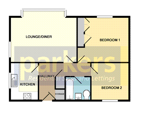 2 Bedrooms Flat to rent in Swan Place, Reading, Berkshire RG1