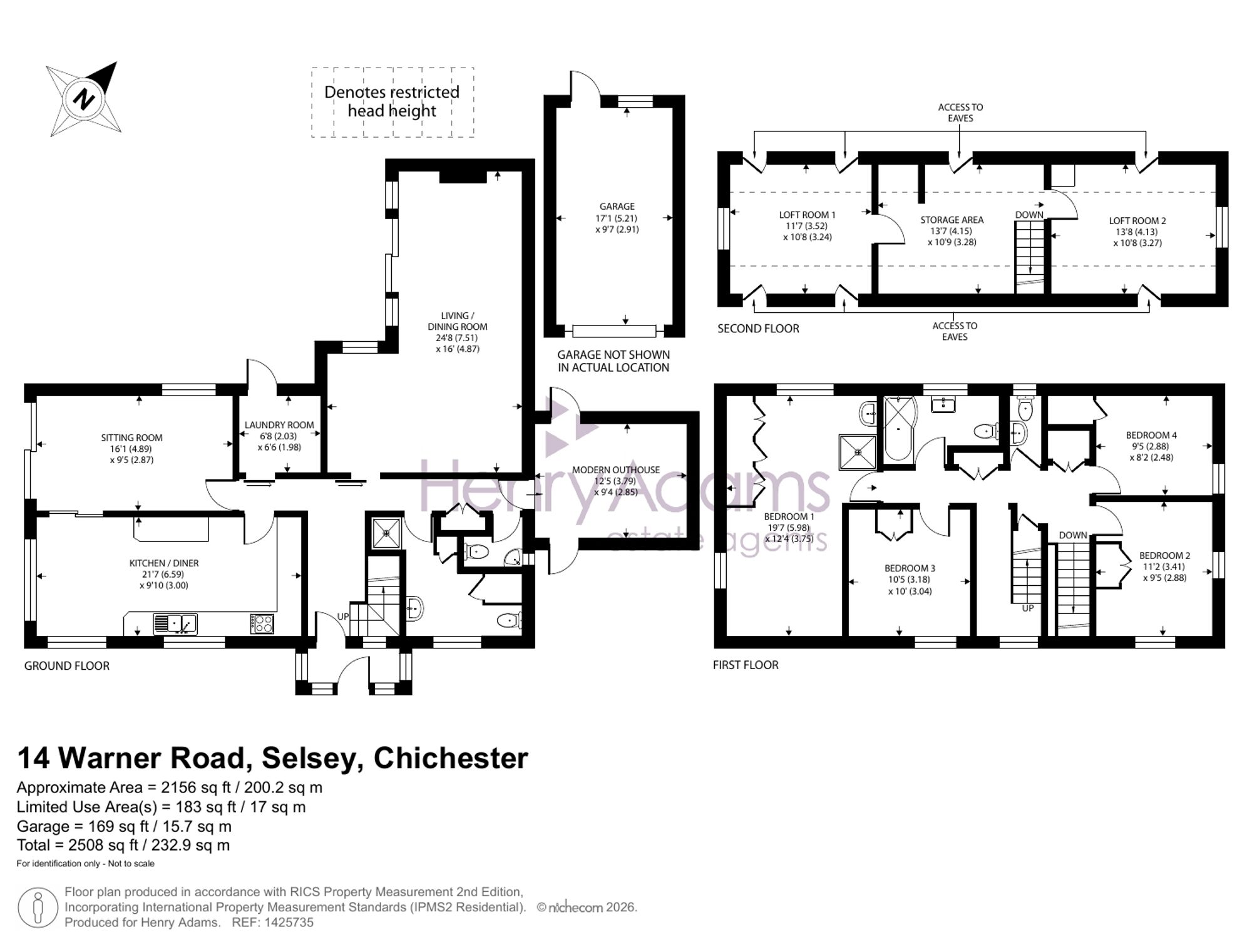 14 Warner Road, Chichester floorplan