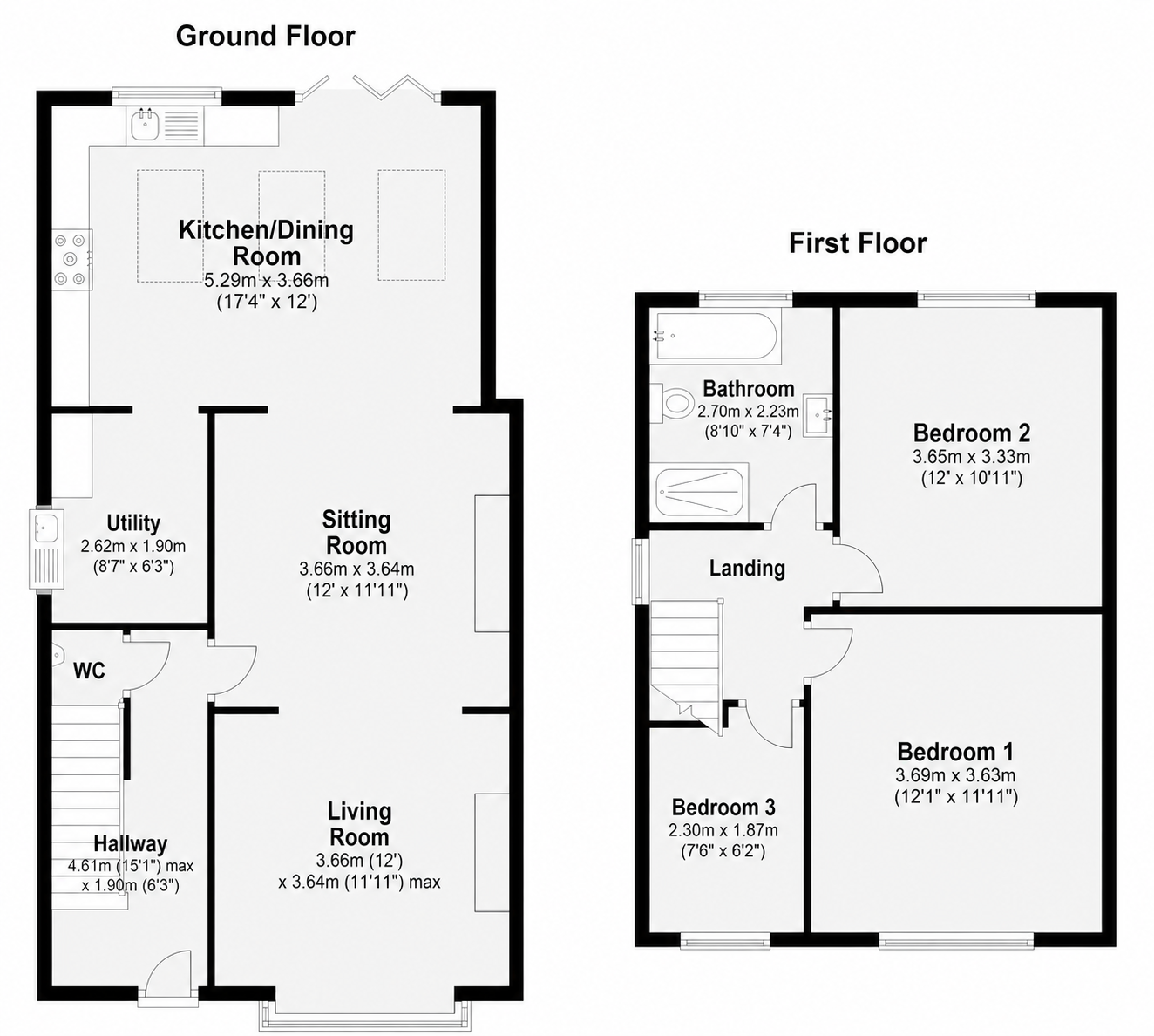46, Dale St, Bacup floorplan