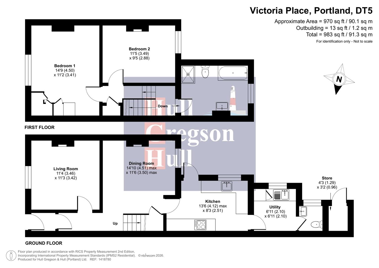 18,, Victoria Place, Portland floorplan