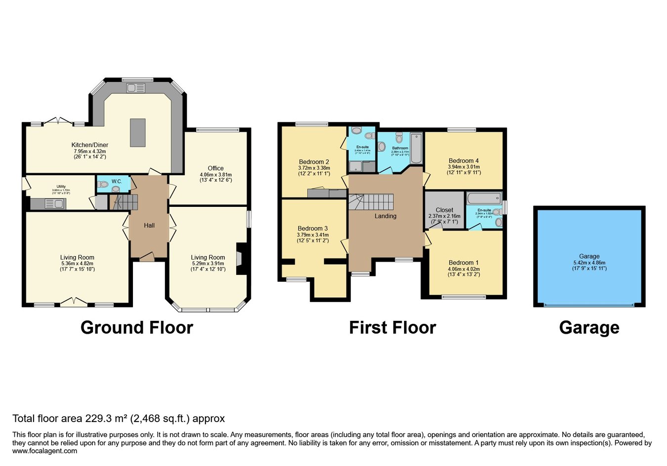2, Castle Court, Kidwelly floorplan